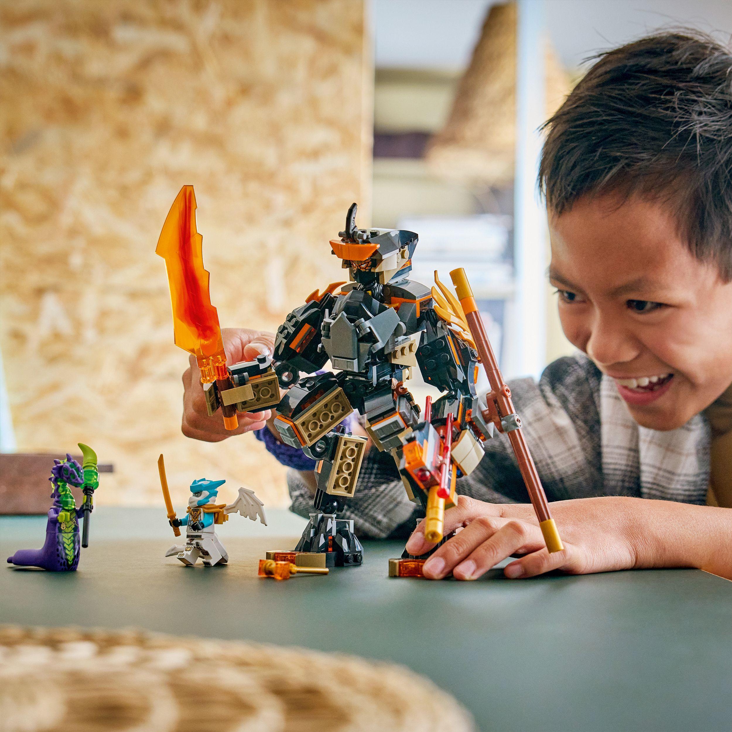 Voir la diapositive 7 : LEGO NINJAGO 71854 La Mission du Robot Cole et du Dragon Zane - Jeu de Construction 7 ans