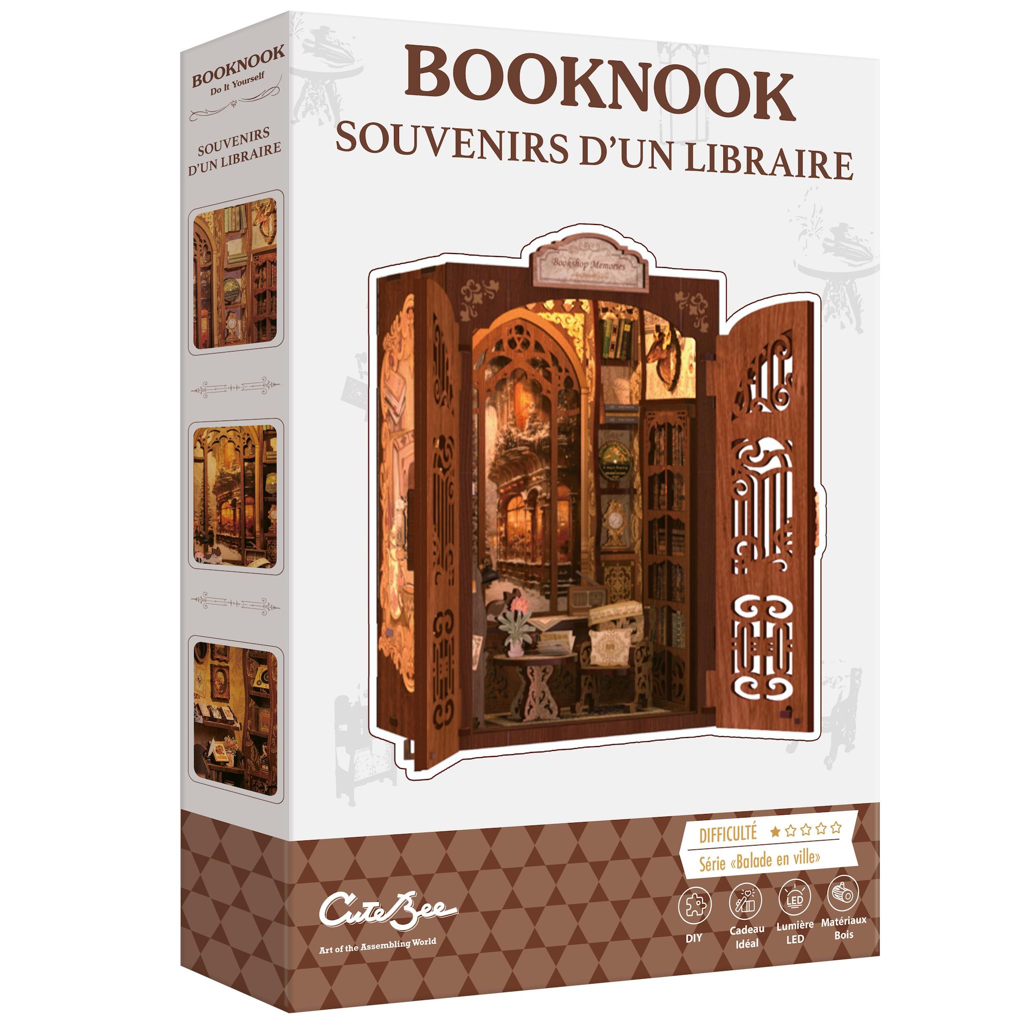 Voir la diapositive 2 : BLACKROCK GAMES Booknook Souvenir d'un libraire - Armoire à assembler