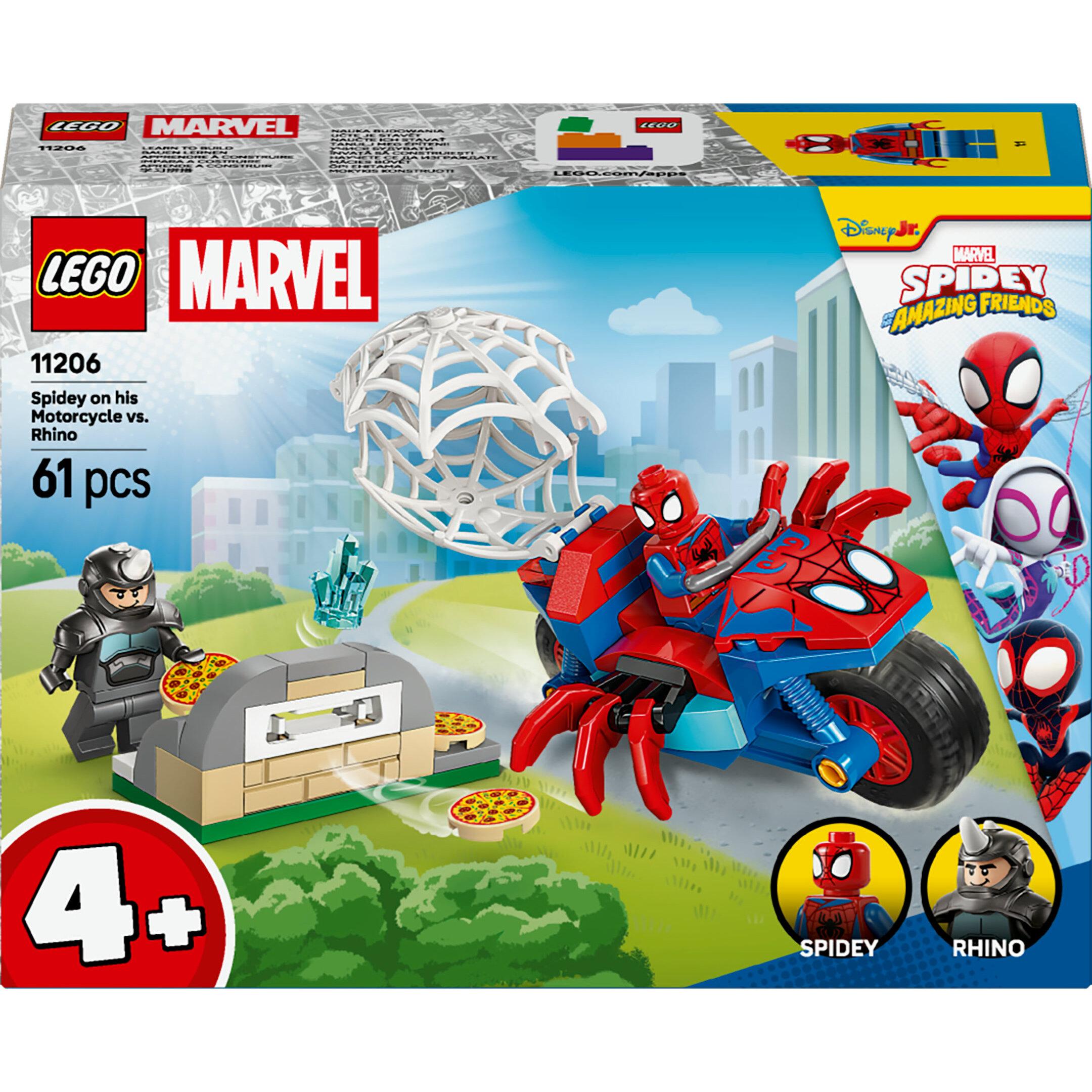 LEGO Marvel 11206 - Spidey sur sa moto contre Rhino