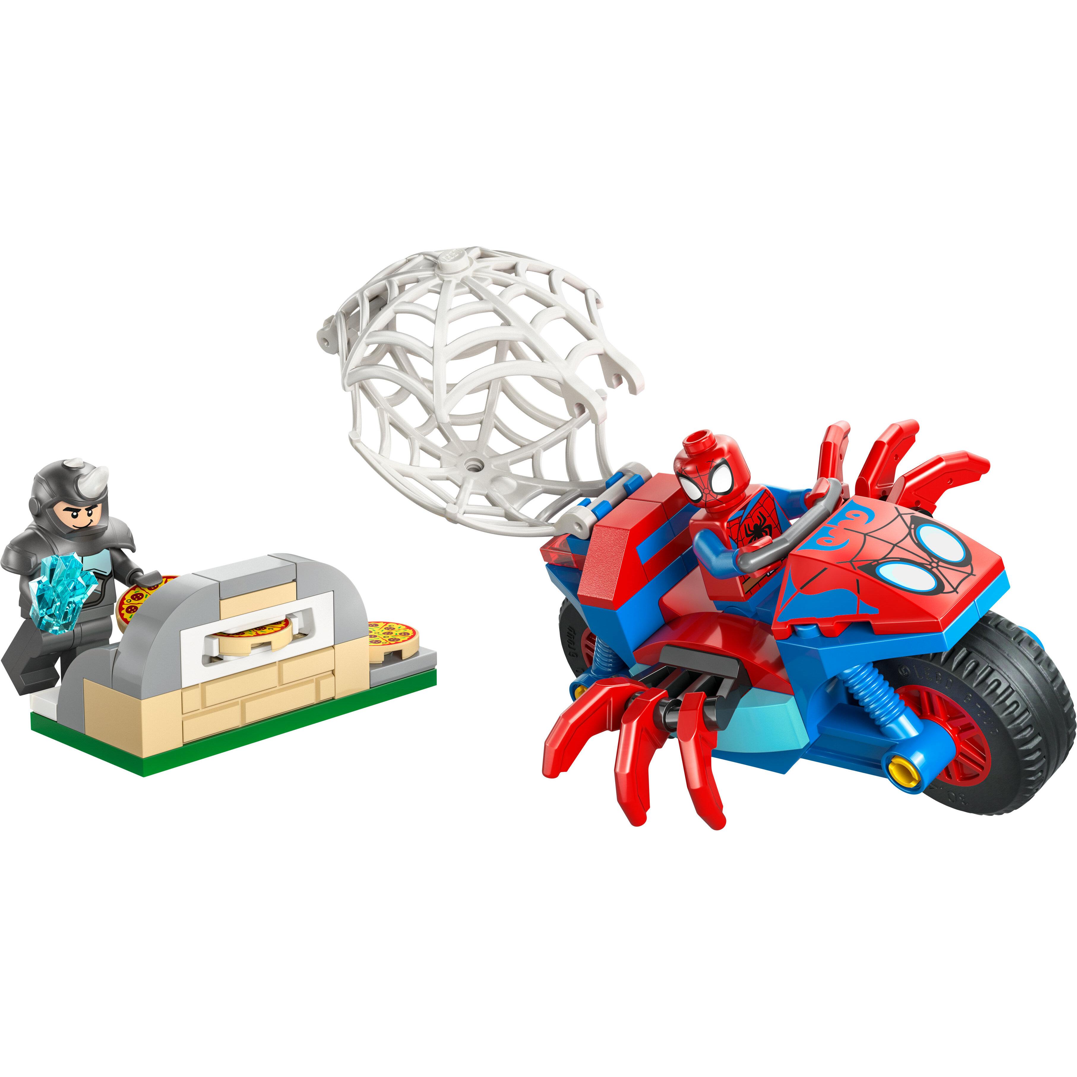 Voir la diapositive 2 : LEGO Marvel 11206 - Spidey sur sa moto contre Rhino