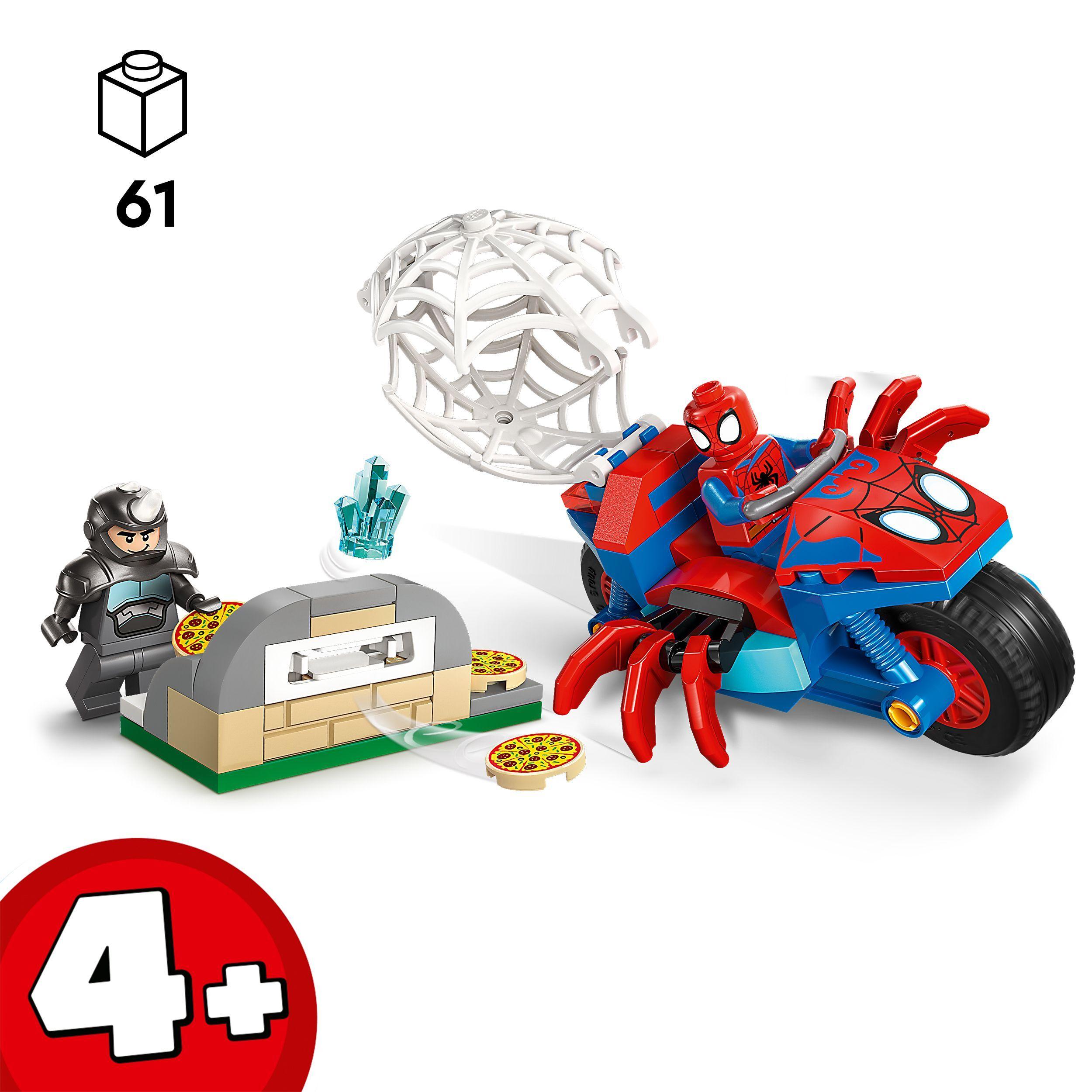 Voir la diapositive 3 : LEGO Marvel 11206 - Spidey sur sa moto contre Rhino