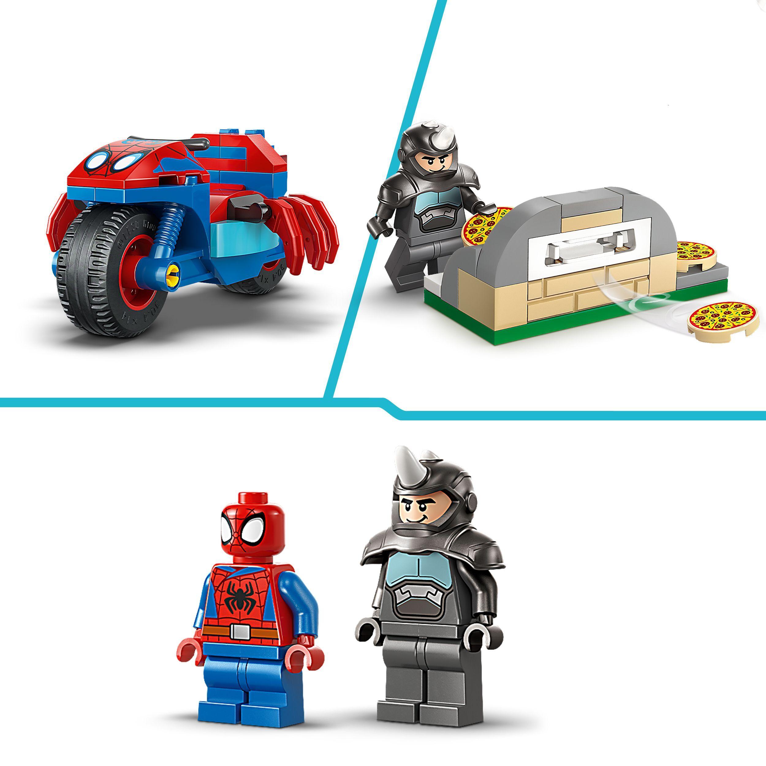Voir la diapositive 5 : LEGO Marvel 11206 - Spidey sur sa moto contre Rhino