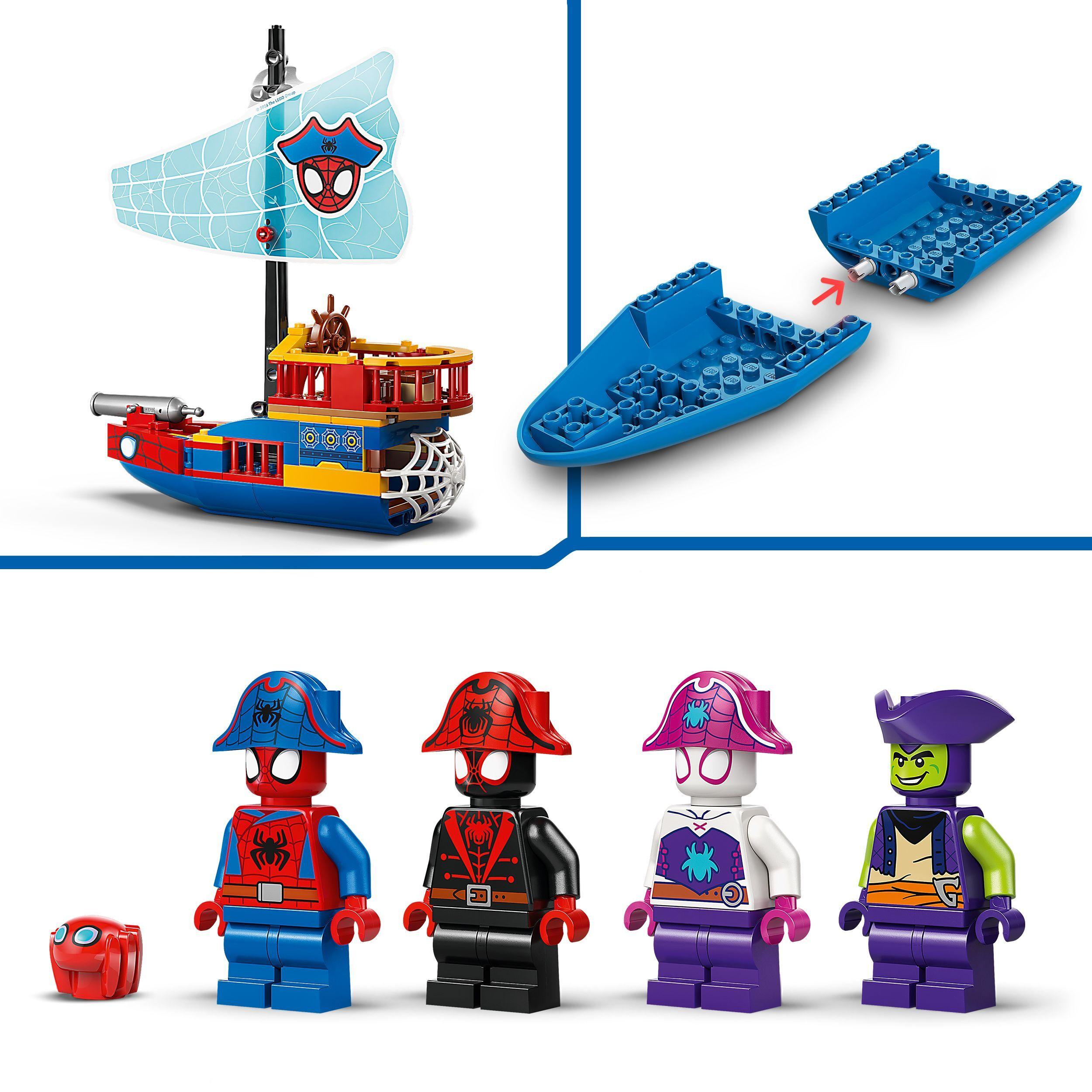 Voir la diapositive 5 : LEGO Marvel 11208 - Le bateau pirate d'équipe Spidey