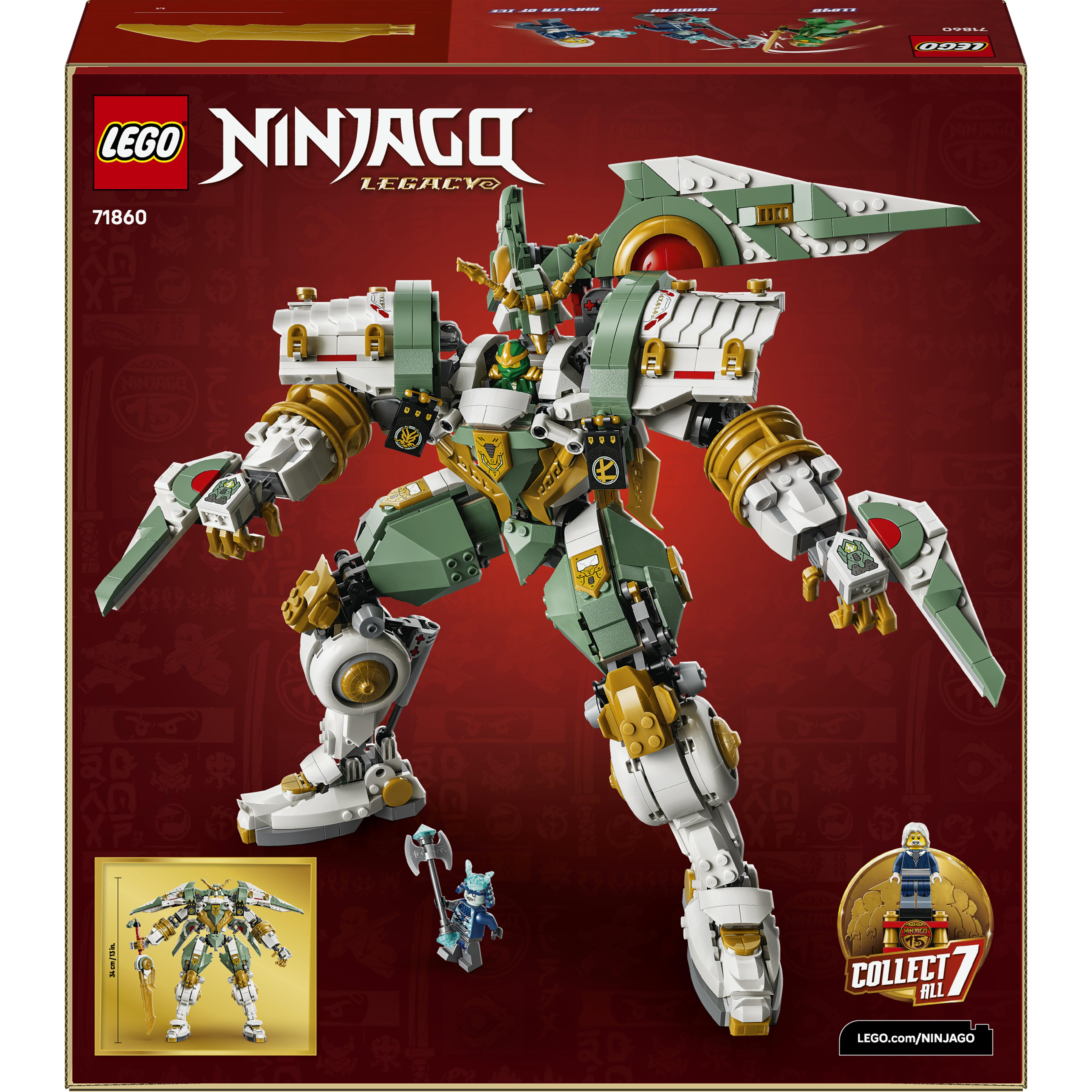 Voir la diapositive 3 : LEGO NINJAGO 71860 15e Anniversaire : le Robot Titan de Lloyd - Jeu de Construction Ado