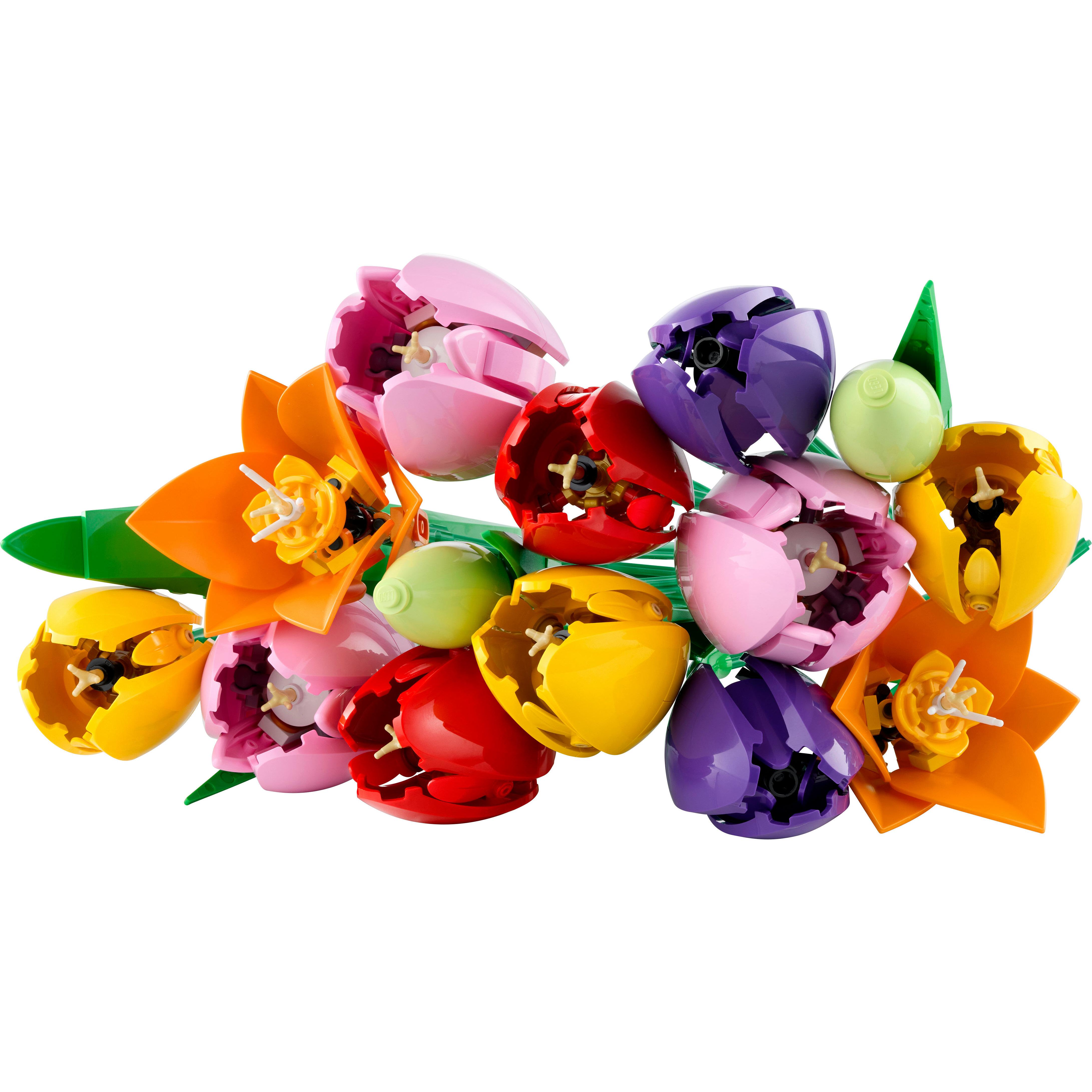 Voir la diapositive 2 : LEGO Botanicals 11501 Le Bouquet de Tulipes - Set de Construction pour Adulte - Cadeau