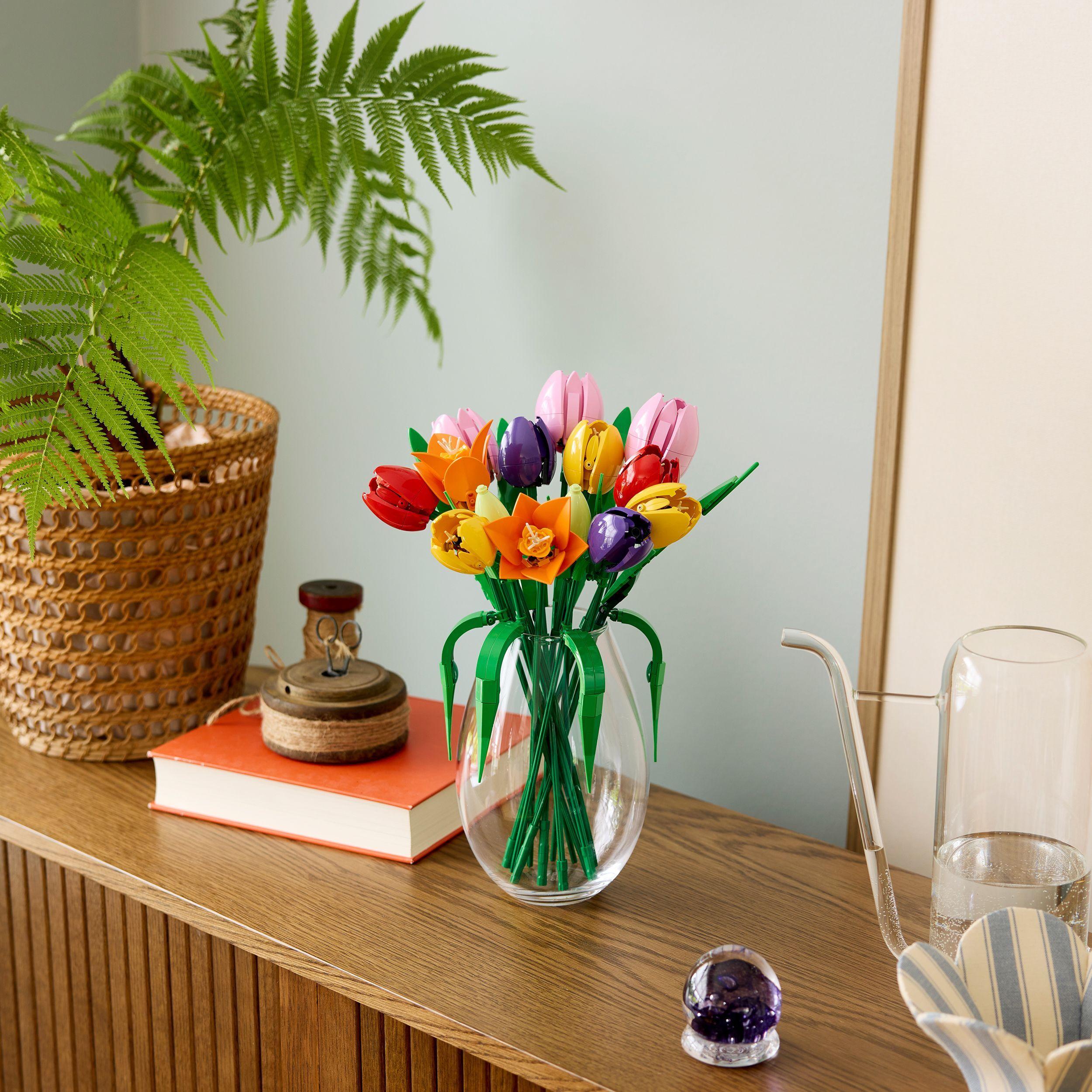 Voir la diapositive 4 : LEGO Botanicals 11501 Le Bouquet de Tulipes - Set de Construction pour Adulte - Cadeau
