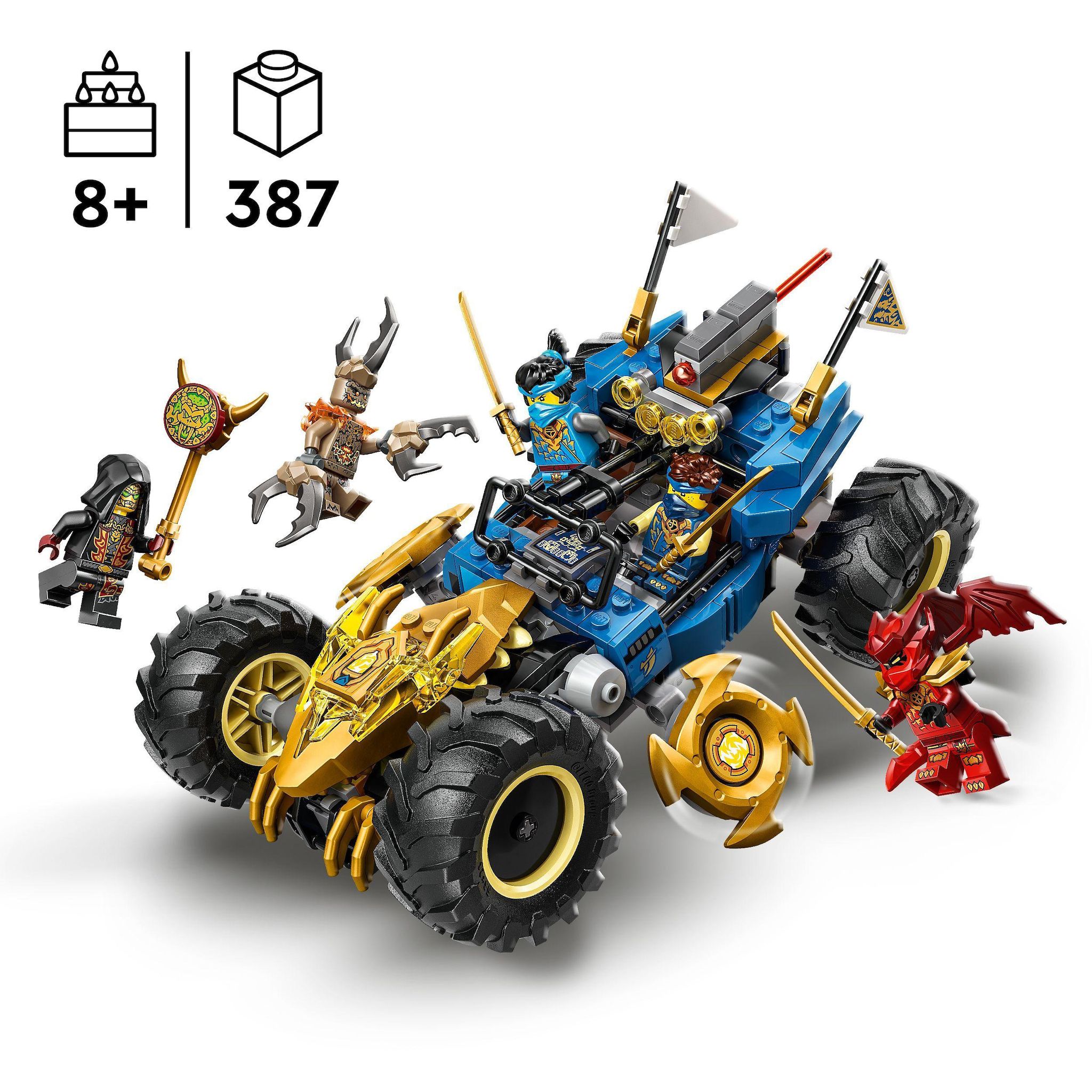 Voir la diapositive 3 : LEGO Ninjago 71856 - La Voiture Transformable de Jay