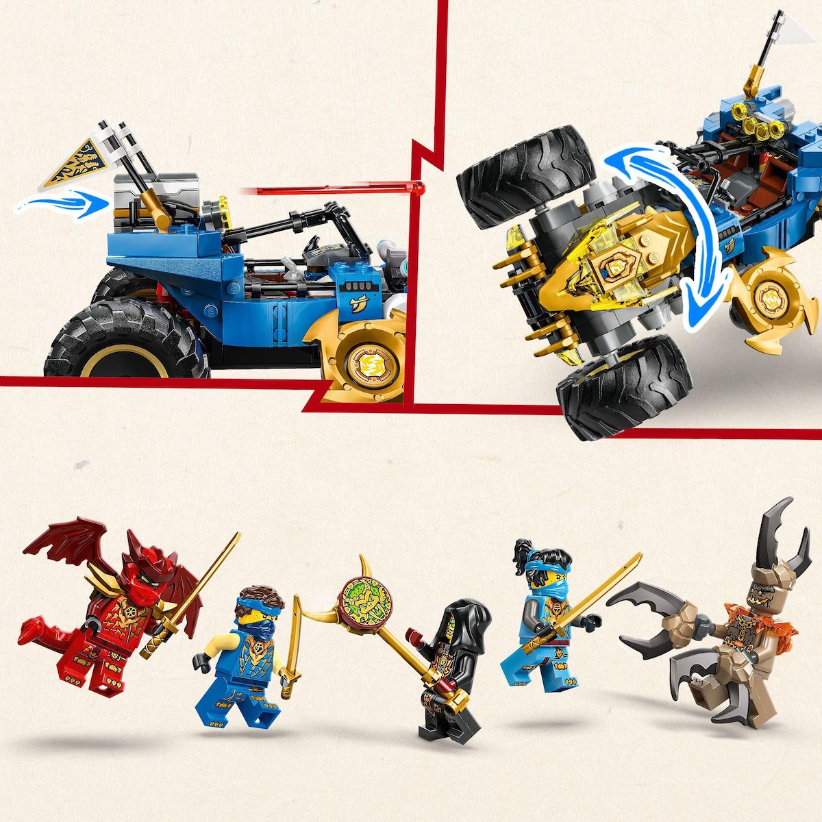 LEGO Ninjago 71856 - La Voiture Transformable de Jay