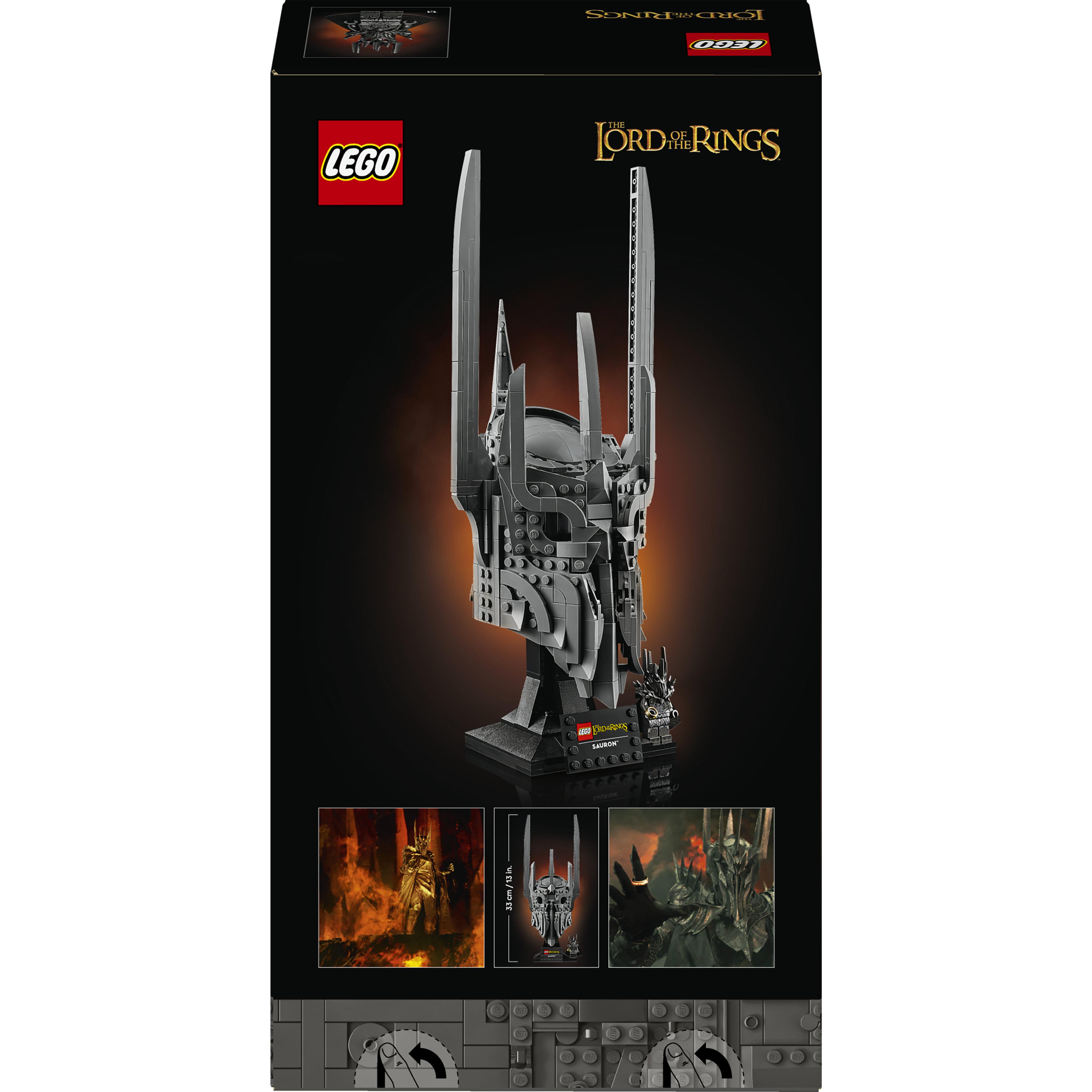 Voir la diapositive 3 : LEGO Icons 11373 Le Seigneur des Anneaux : le Casque de Sauron - Set pour Adulte - Cadeau