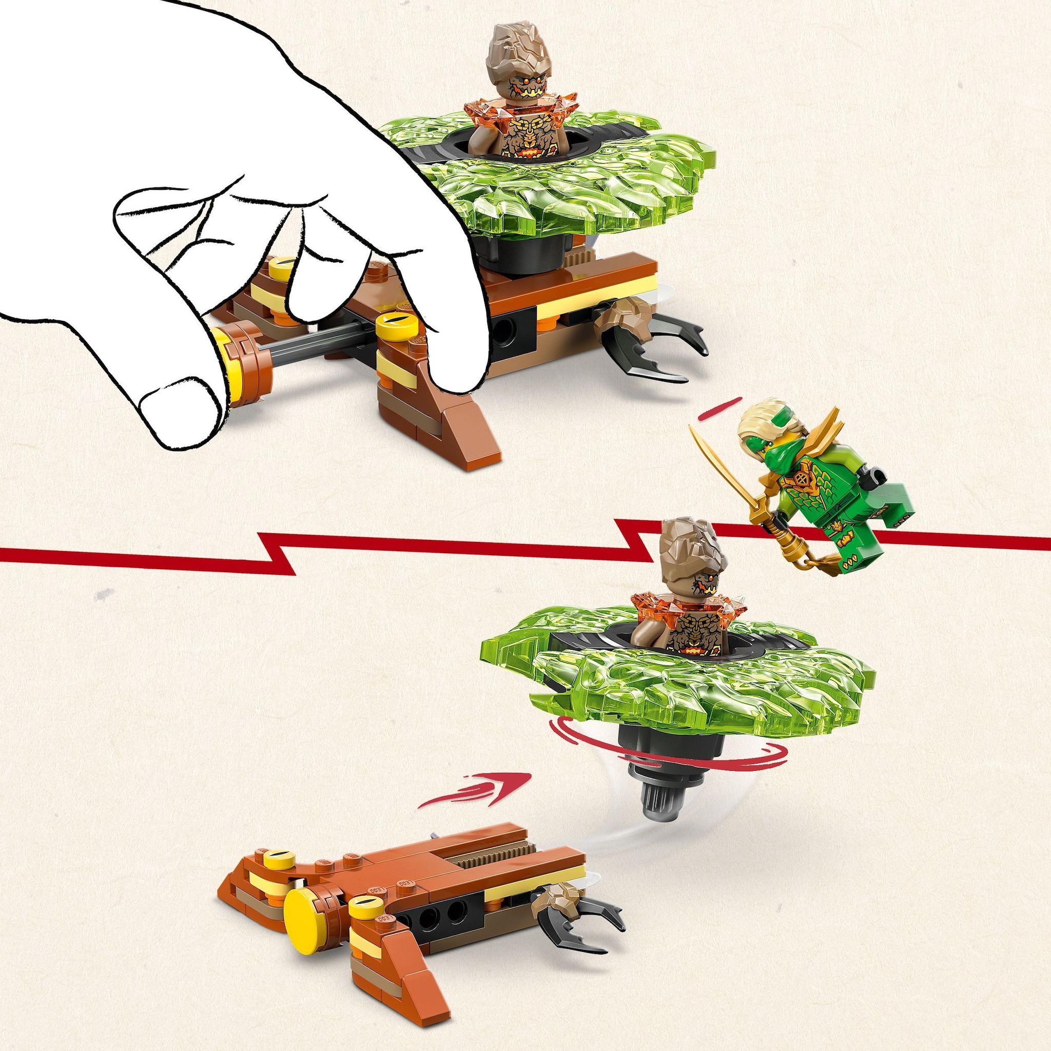 Voir la diapositive 4 : LEGO Ninjago 71850 - Lloyd contre la Toupie du Monstre de la Terre