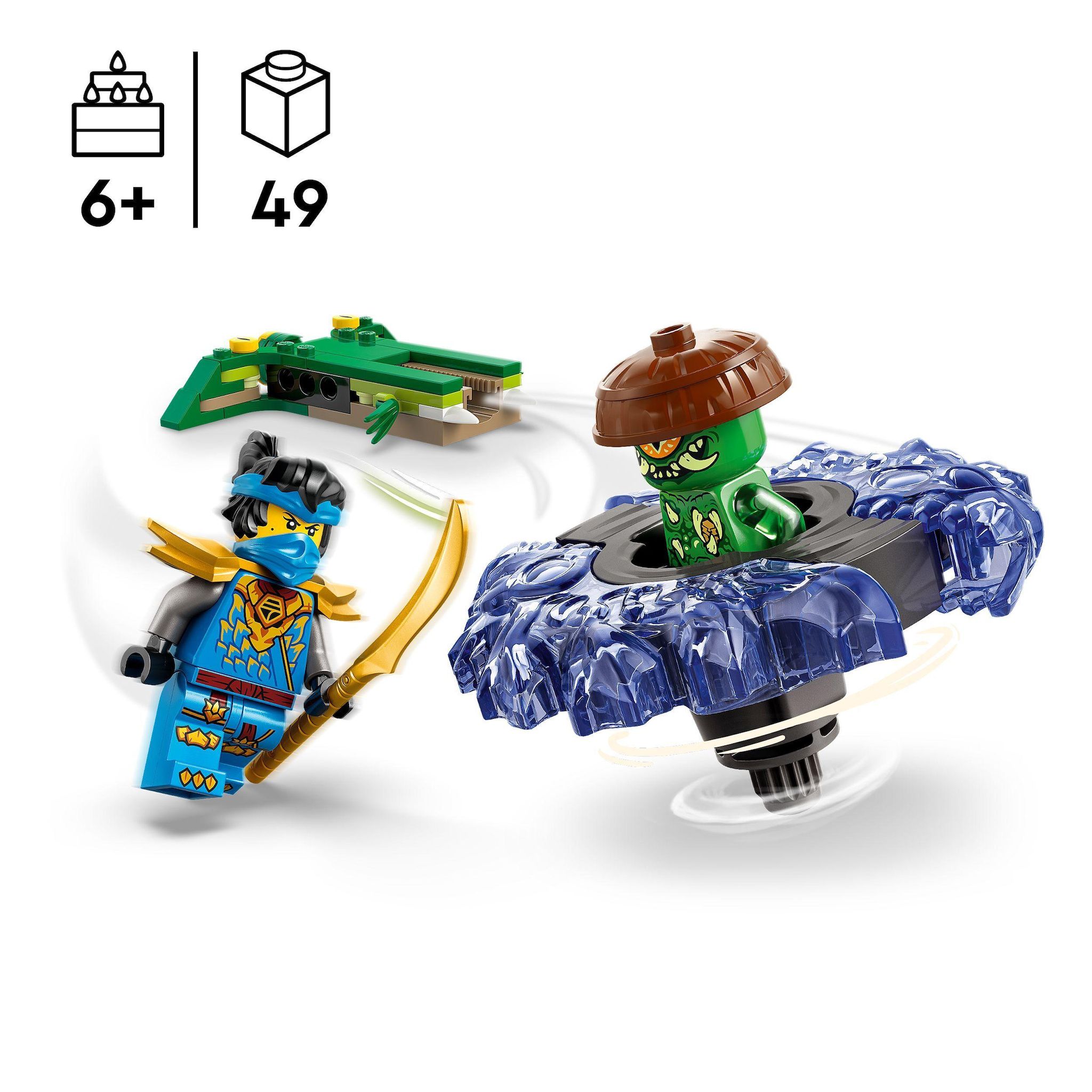 Voir la diapositive 3 : LEGO Ninjago 71849 - Nya contre la Toupie du Monstre Mutant