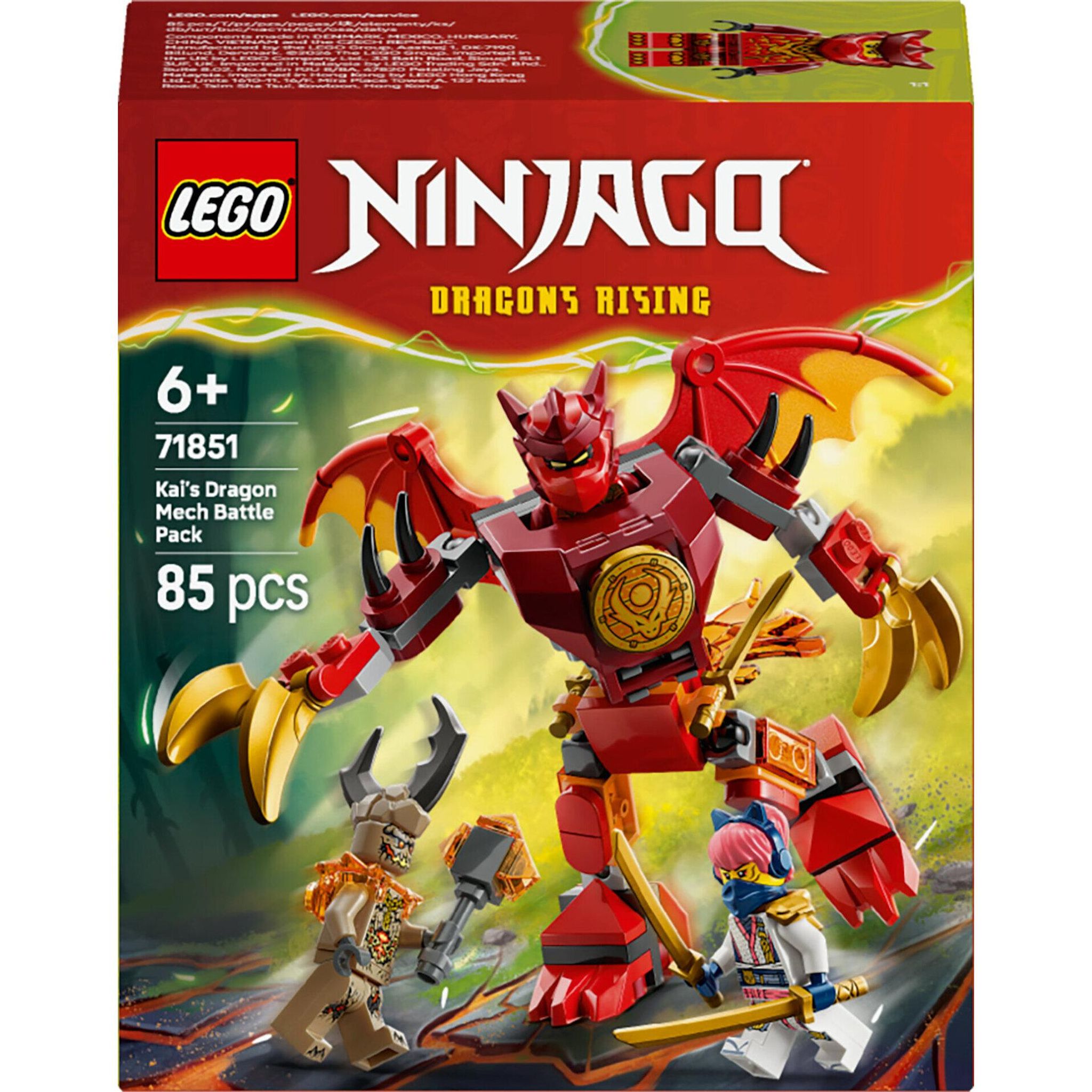 LEGO Ninjago 71851 - Pack de Combat : le Robot Dragon de Kai