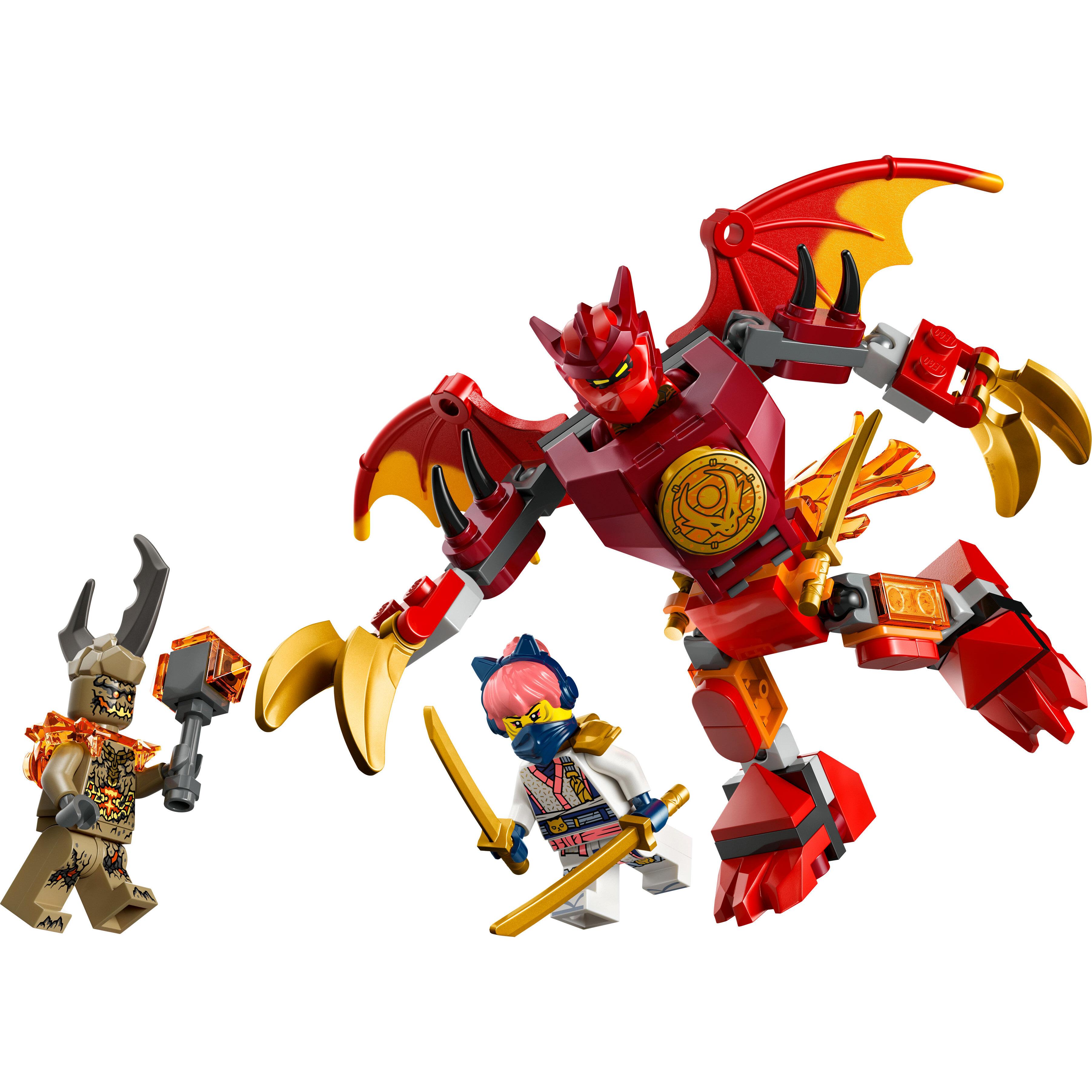 Voir la diapositive 2 : LEGO NINJAGO 71851 Pack de Combat : le Robot Dragon de Kai - Jouet de Construction 6 ans