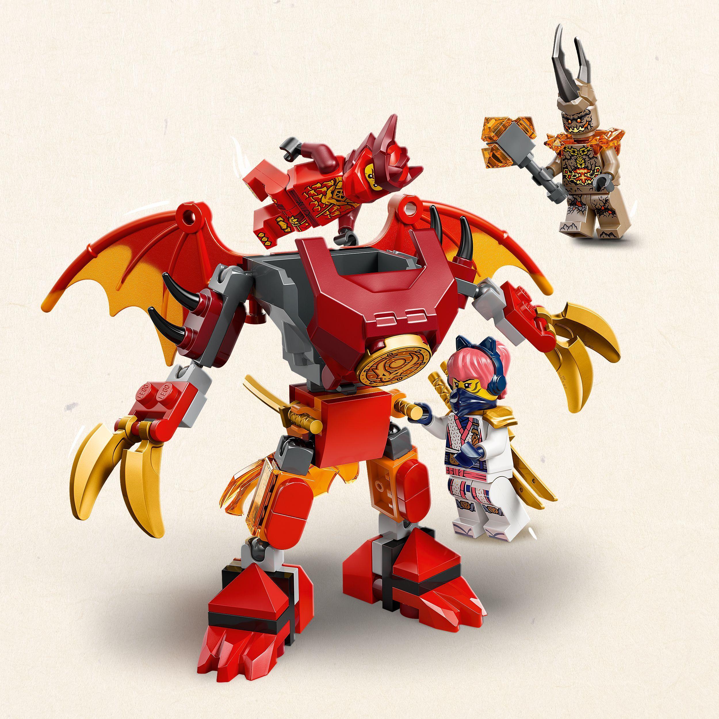 Voir la diapositive 4 : LEGO NINJAGO 71851 Pack de Combat : le Robot Dragon de Kai - Jouet de Construction 6 ans