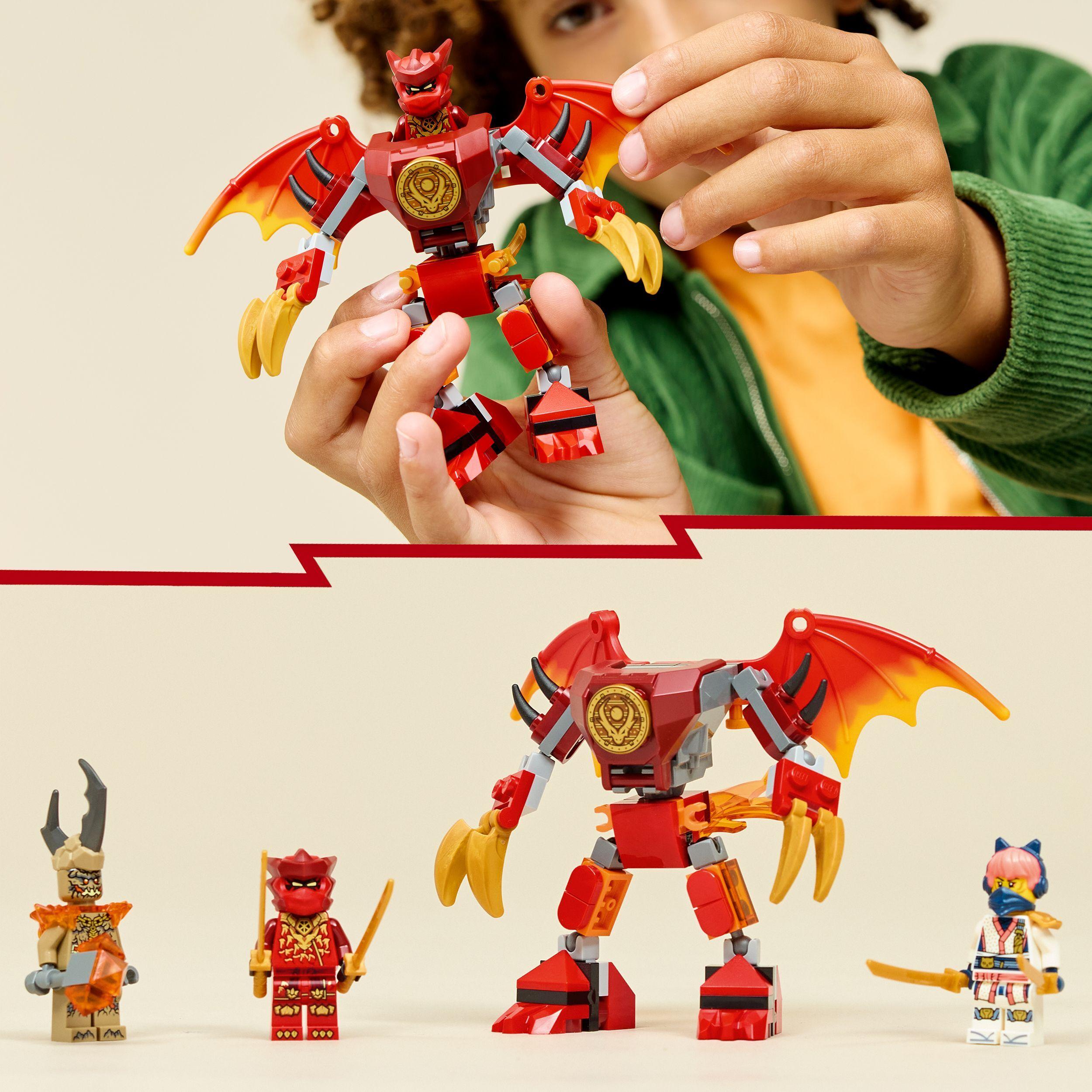 Voir la diapositive 6 : LEGO NINJAGO 71851 Pack de Combat : le Robot Dragon de Kai - Jouet de Construction 6 ans