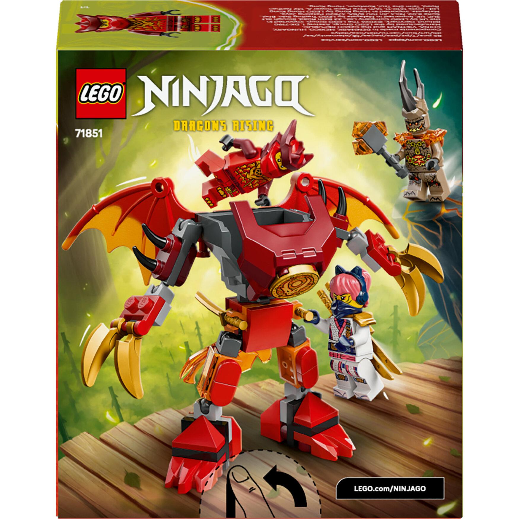 Voir la diapositive 8 : LEGO NINJAGO 71851 Pack de Combat : le Robot Dragon de Kai - Jouet de Construction 6 ans