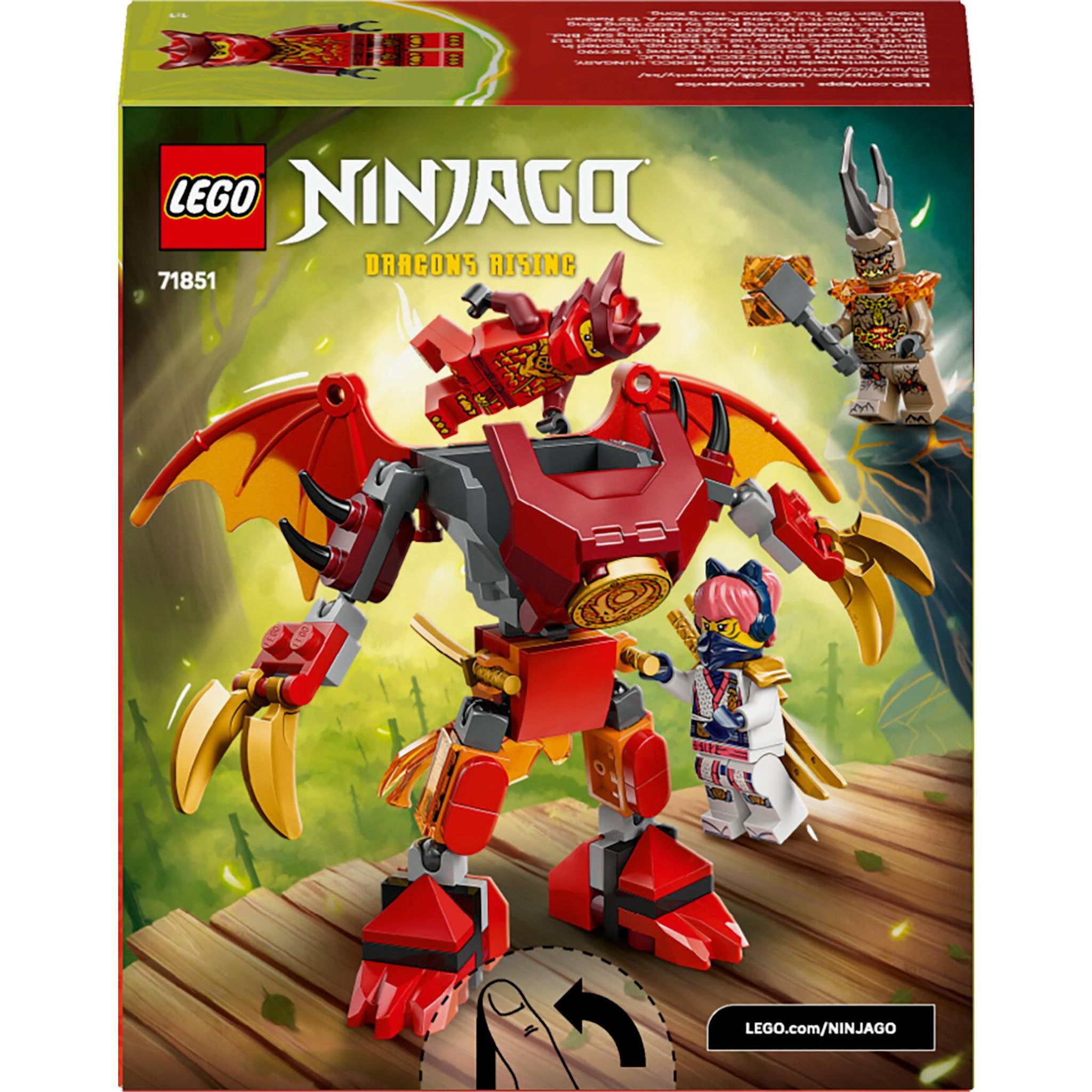 Voir la diapositive 8 : LEGO Ninjago 71851 - Pack de Combat : le Robot Dragon de Kai