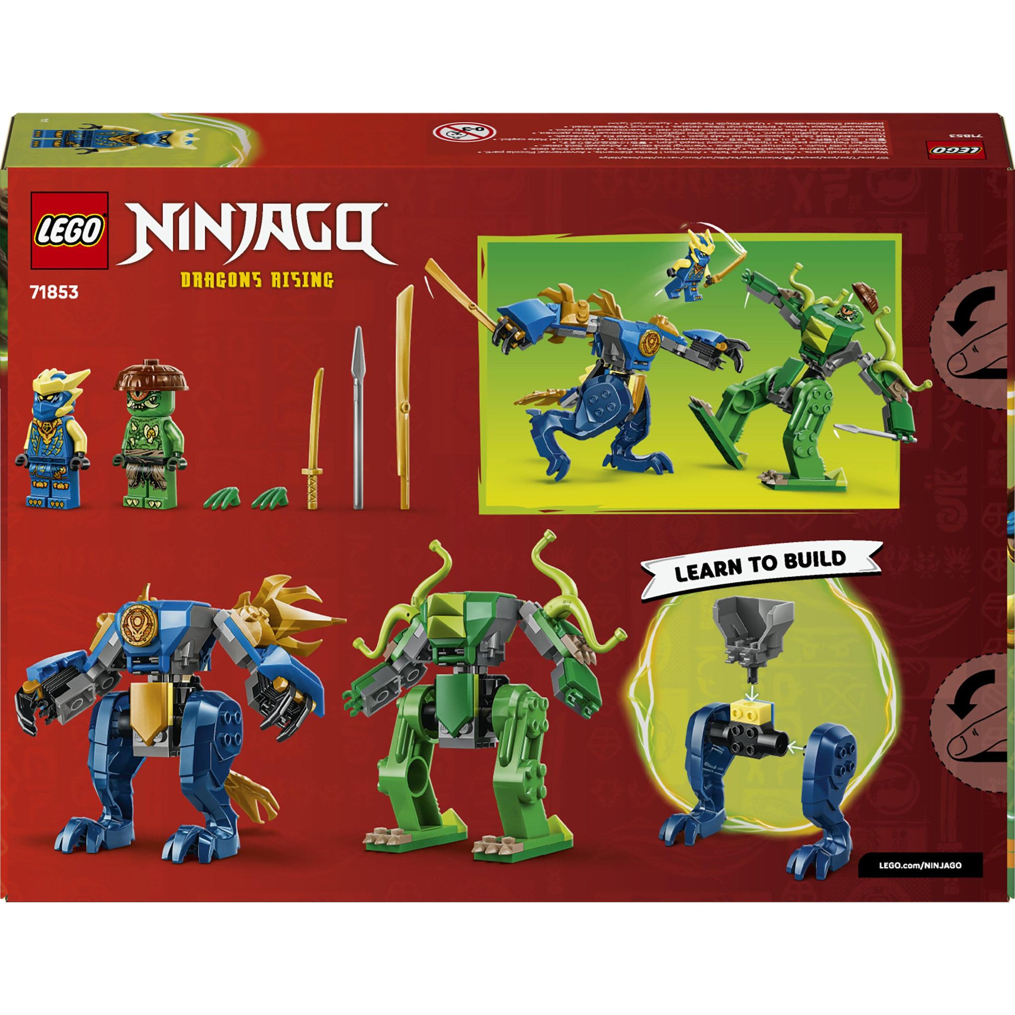 Voir la diapositive 3 : LEGO Ninjago 71853 - Le combat du Robot Dragon de Jay