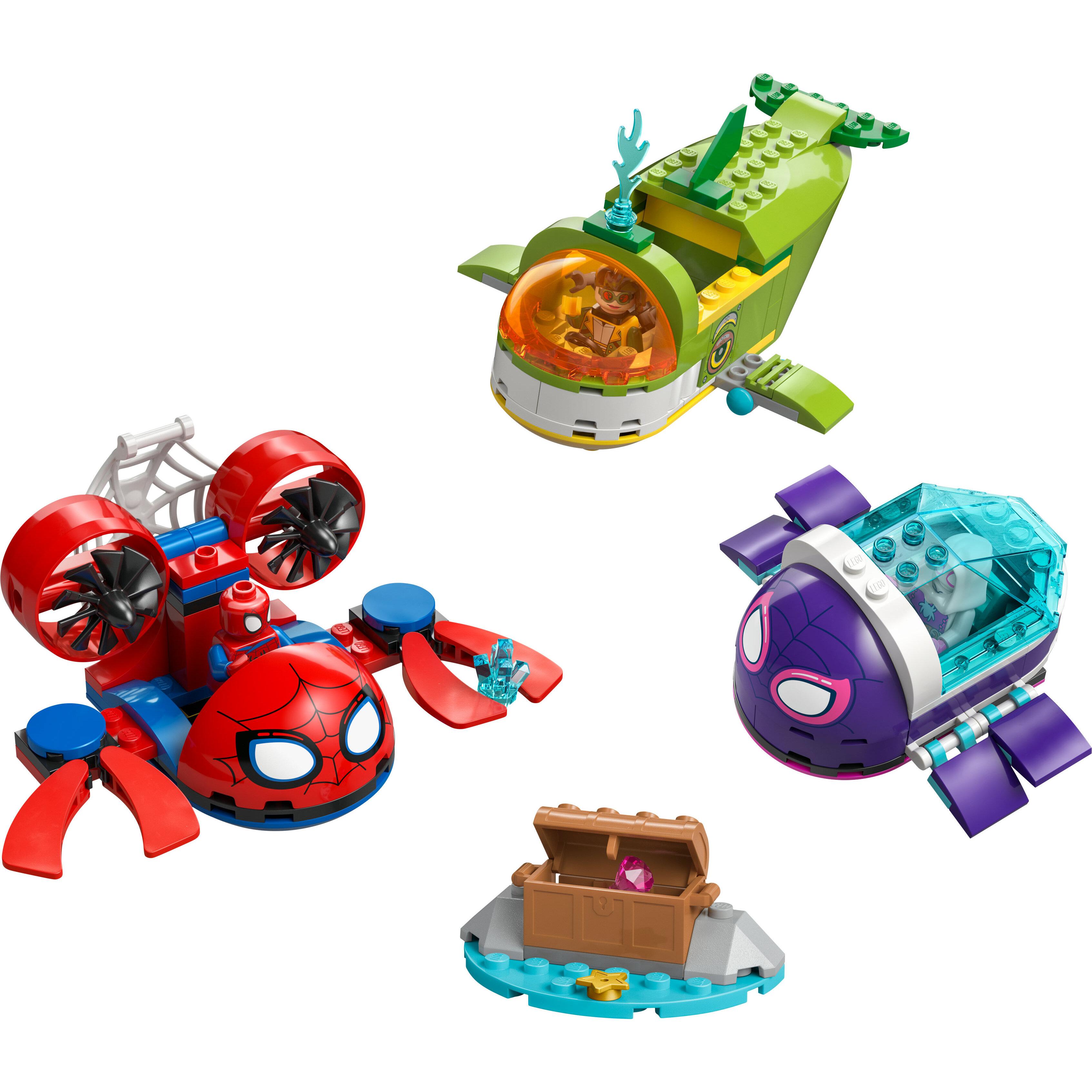 Voir la diapositive 2 : LEGO Marvel 11207 - Spidey : Les Véhicules Sous-Marins