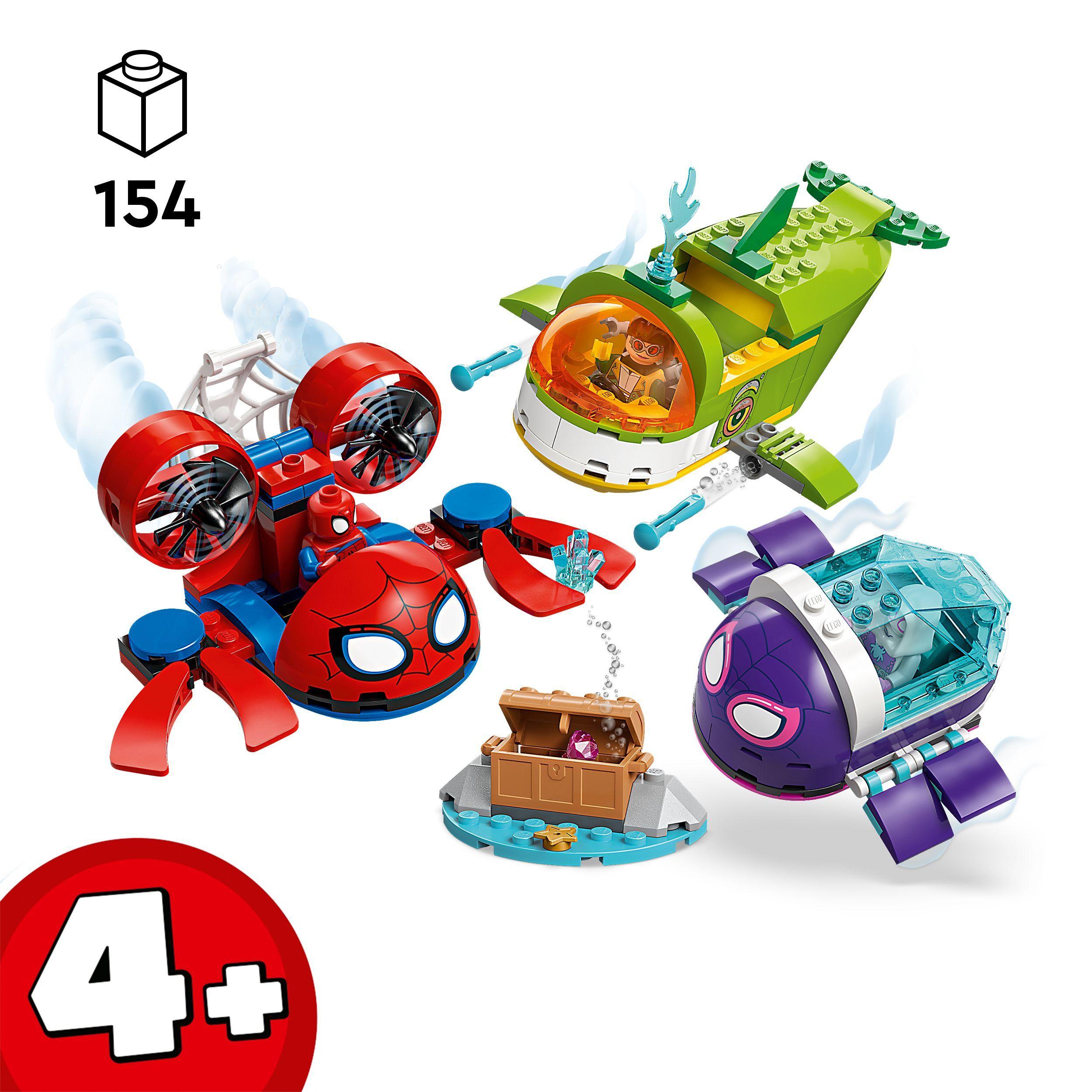 Voir la diapositive 3 : LEGO Marvel 11207 - Spidey : Les Véhicules Sous-Marins