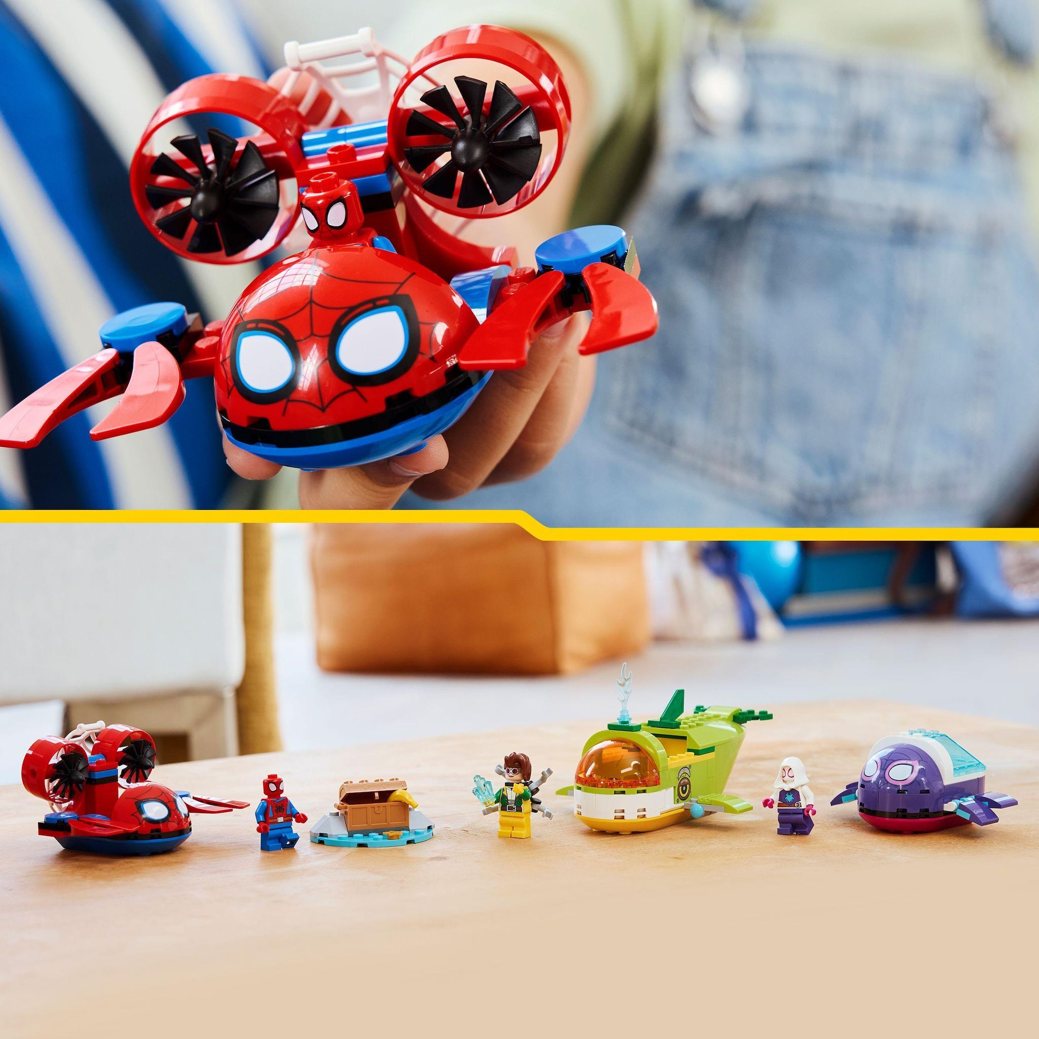 Voir la diapositive 6 : LEGO Marvel 11207 - Spidey : Les Véhicules Sous-Marins