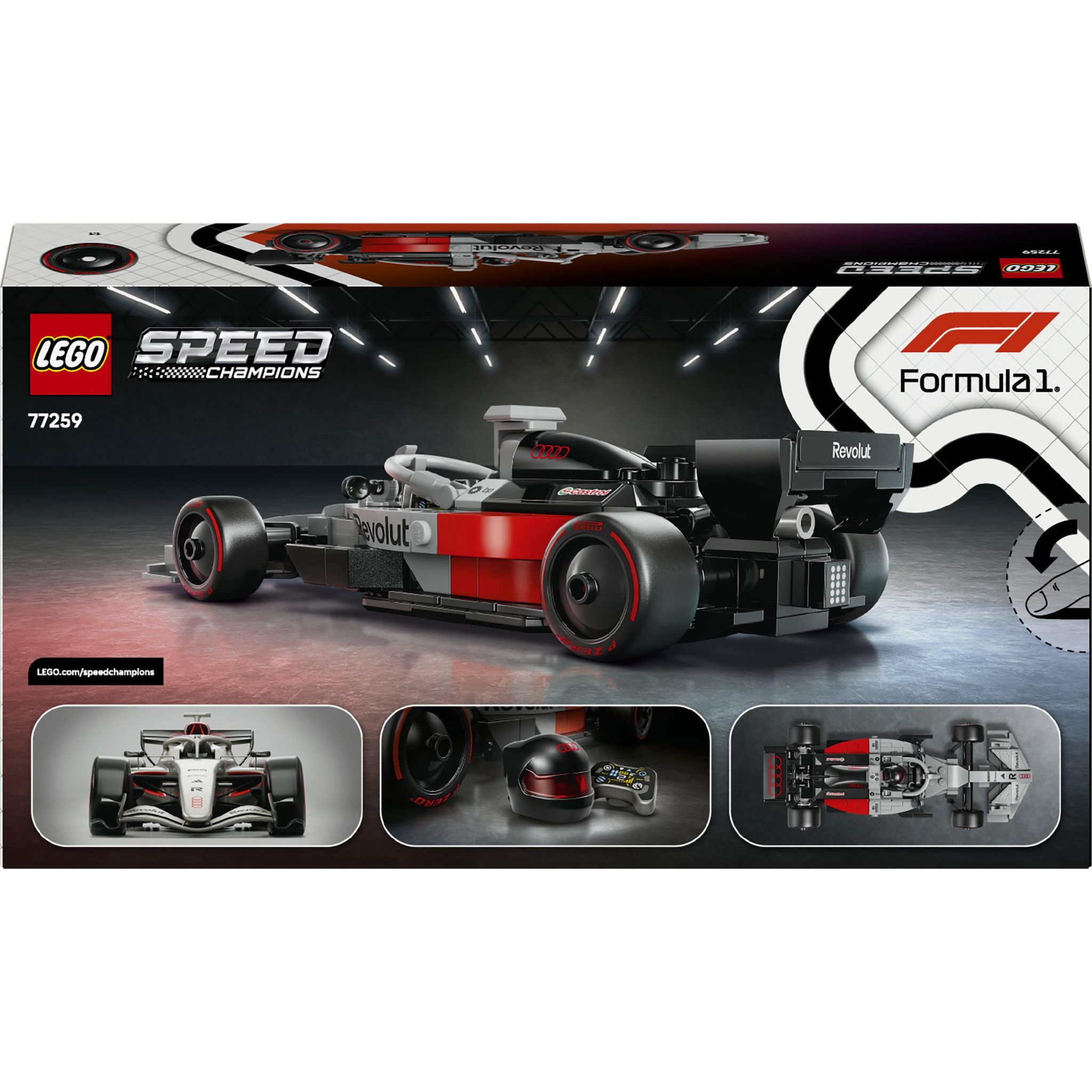 Voir la diapositive 4 : LEGO Speed Champions 77259 - Voiture de course Audi Revolut F1 Team R26