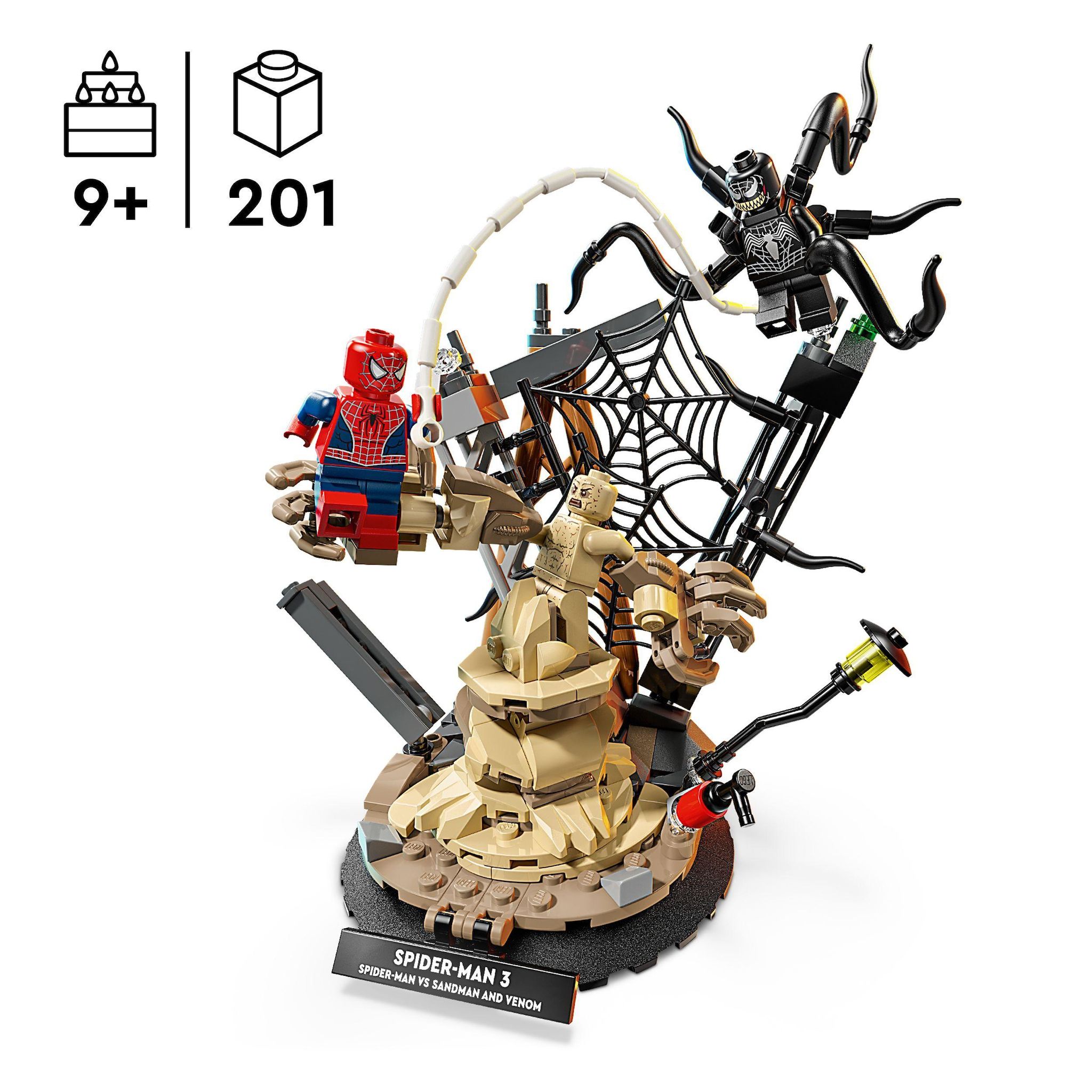 Voir la diapositive 3 : LEGO Marvel 76334 - Le combat légendaire entre Spider-man et Sandman