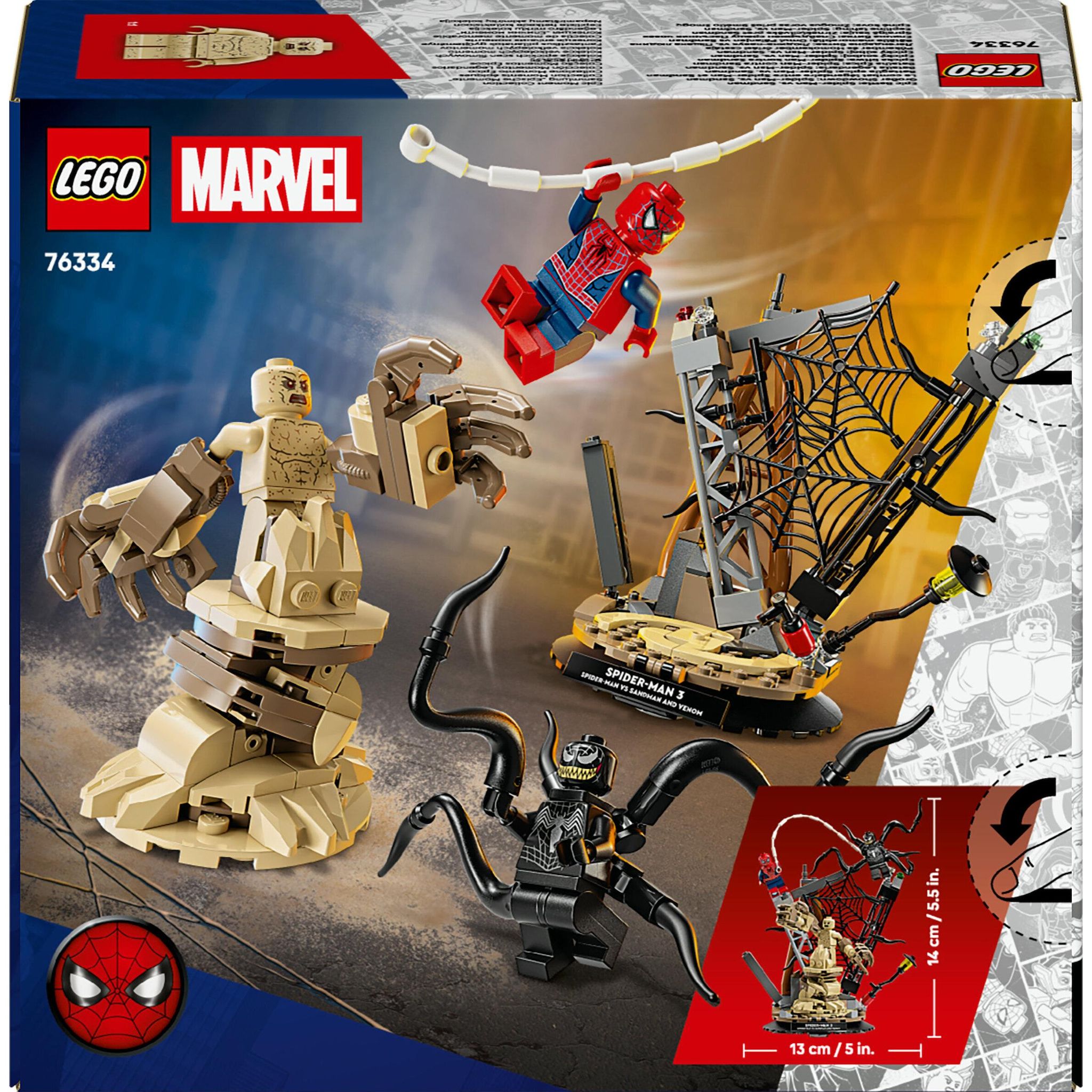 Voir la diapositive 8 : LEGO Marvel 76334 - Le combat légendaire entre Spider-man et Sandman