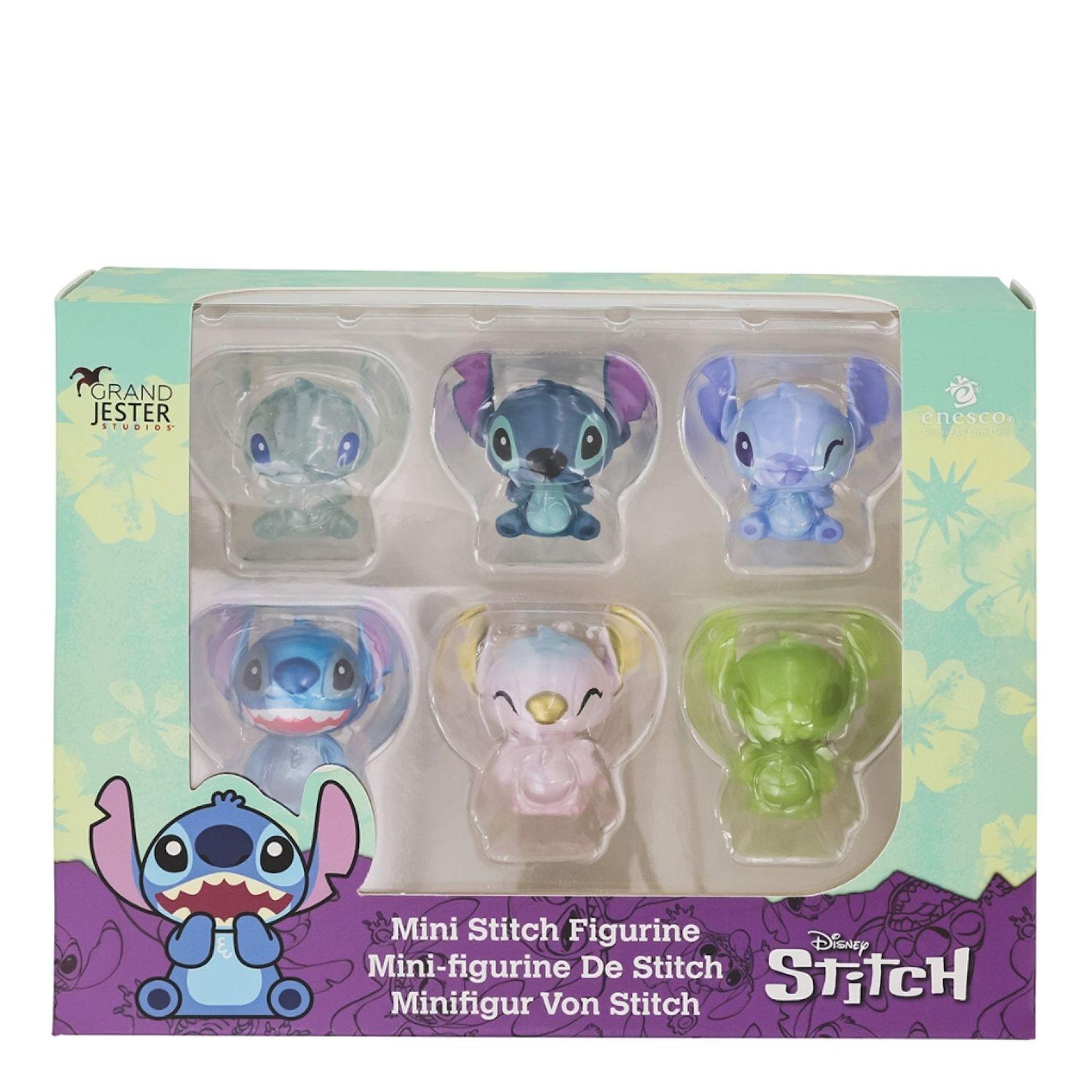DISNEY Boîte 6 Mini Figurines Stitch