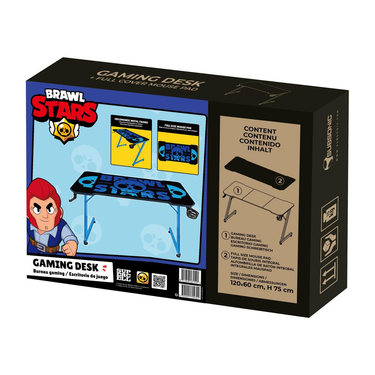 SUBSONIC Bureau Gaming Brawl Stars Noir