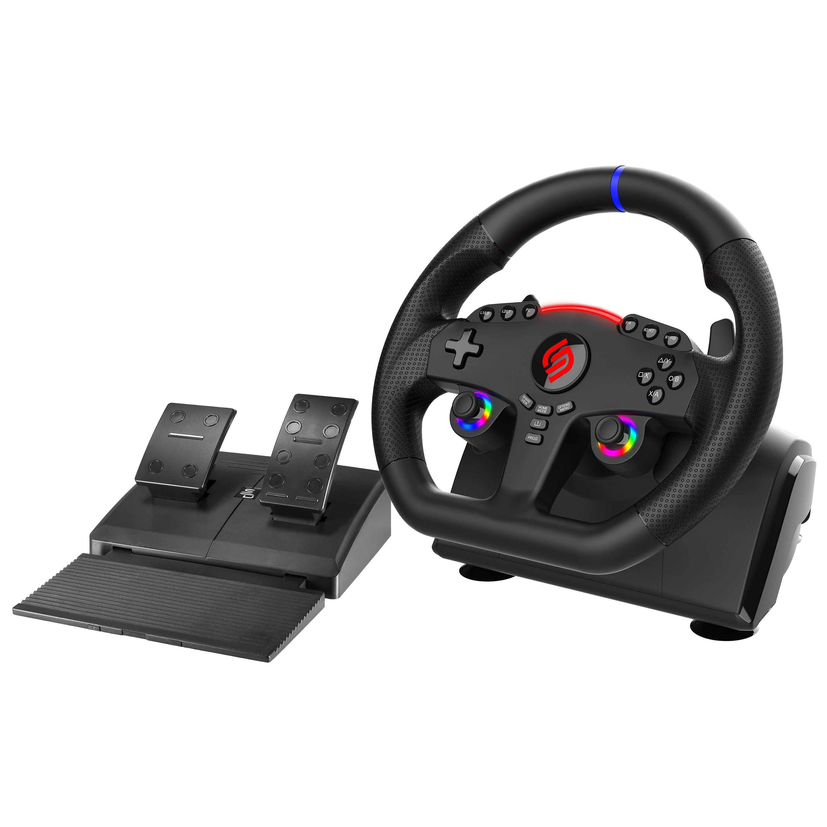 Voir la diapositive 3 : SUBSONIC Volant 270 GT5 PS5 Noir