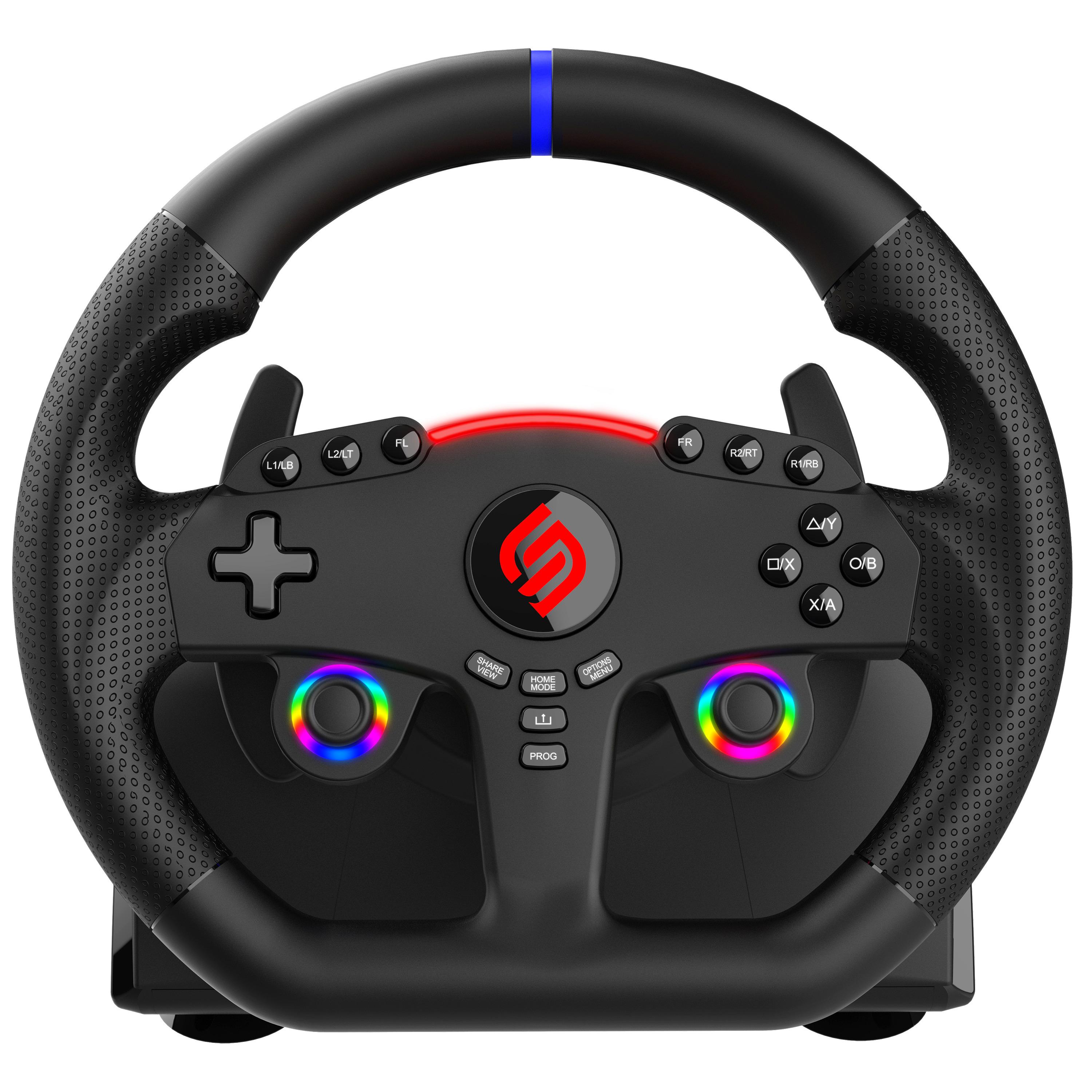 Voir la diapositive 4 : SUBSONIC Volant 270 GT5 PS5 Noir