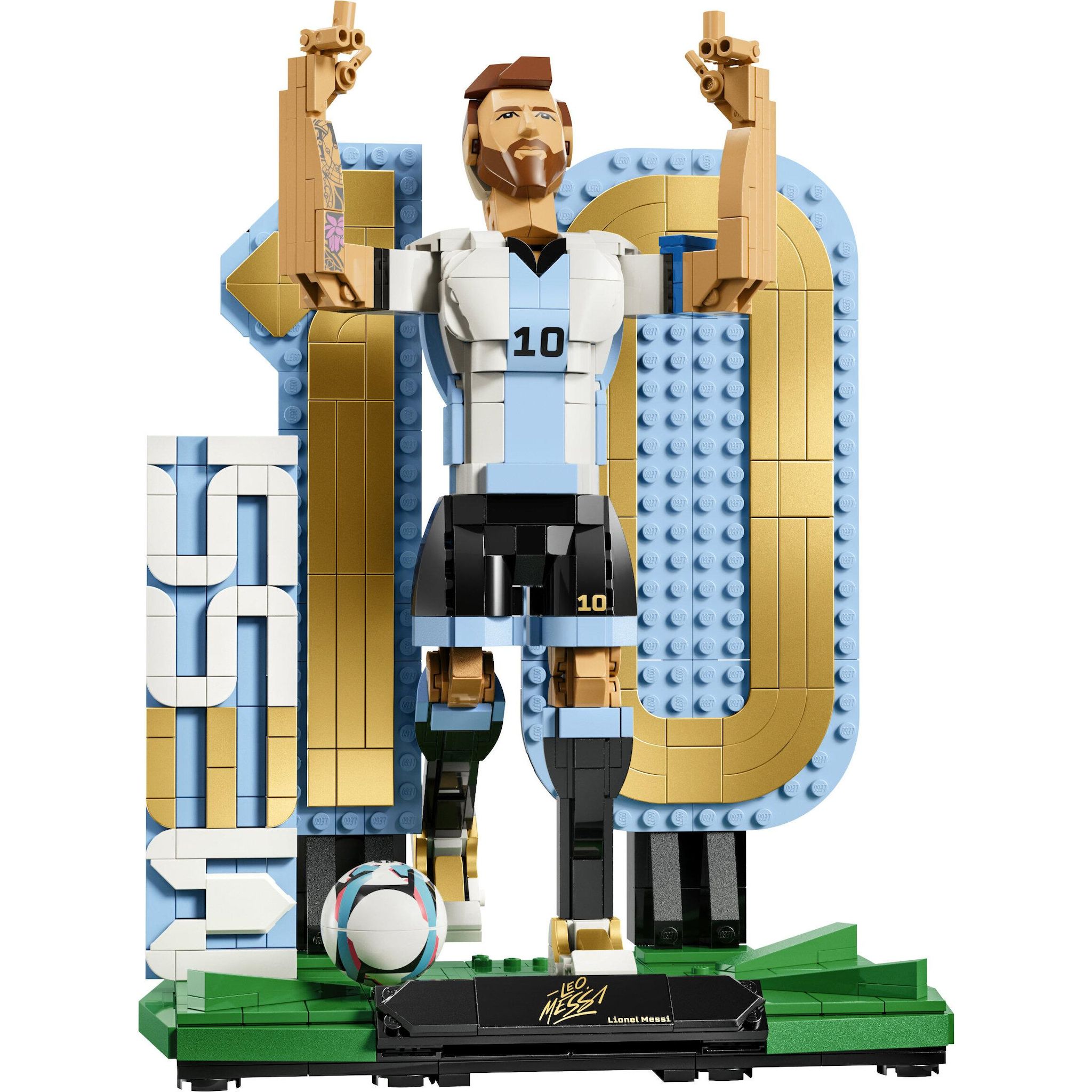 Voir la diapositive 2 : LEGO Editions 43015 - Leo Messi Legend