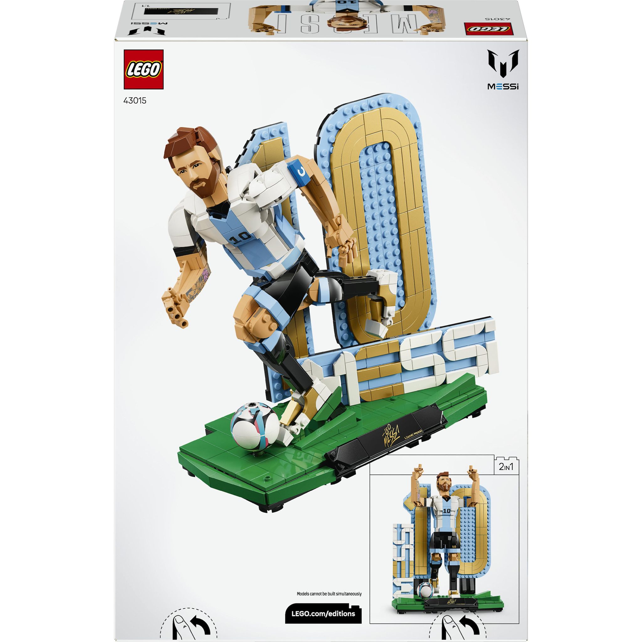 Voir la diapositive 7 : LEGO Editions 43015 - Leo Messi Legend