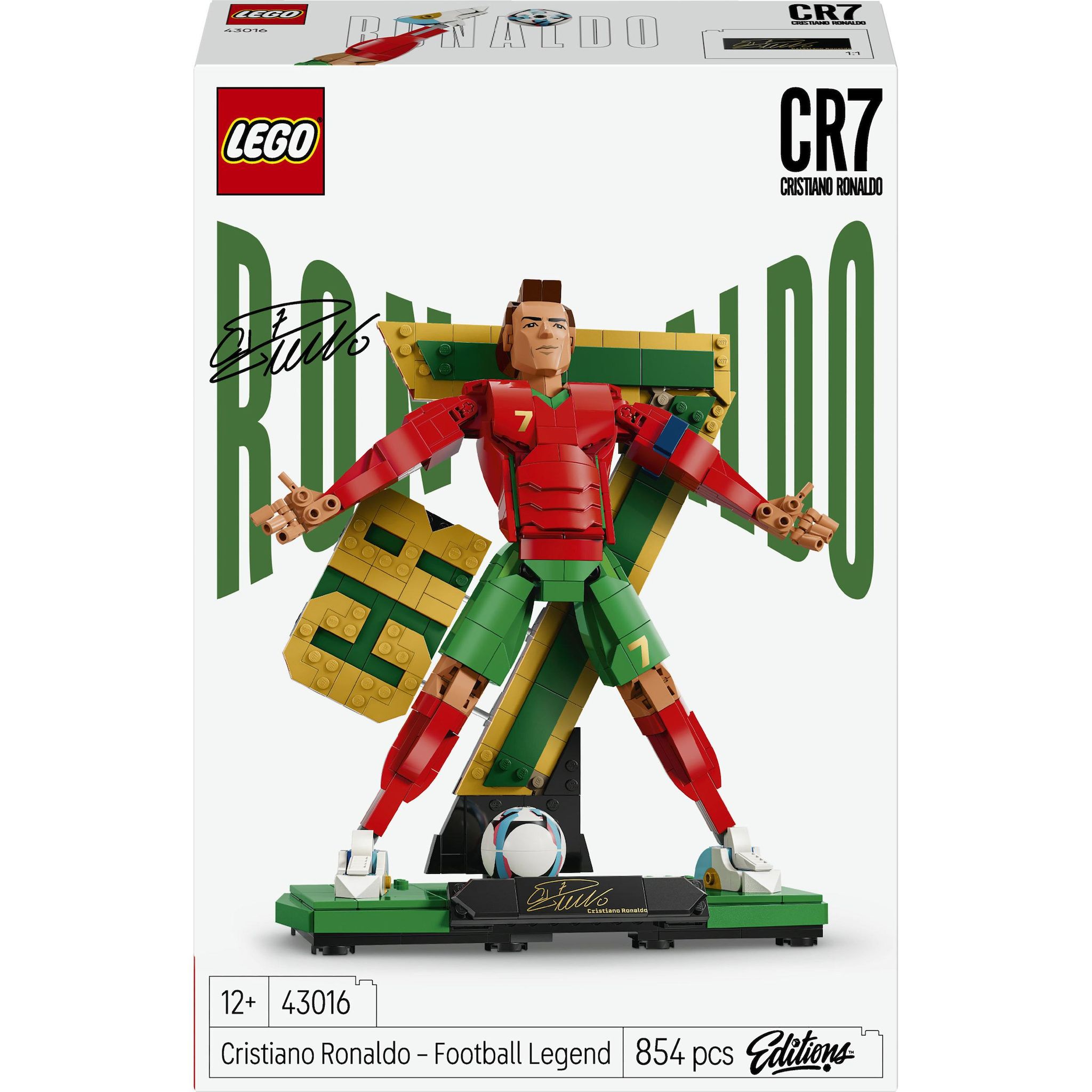 Voir la diapositive 1 : LEGO Editions 43016 - Cristiano Ronaldo Legend