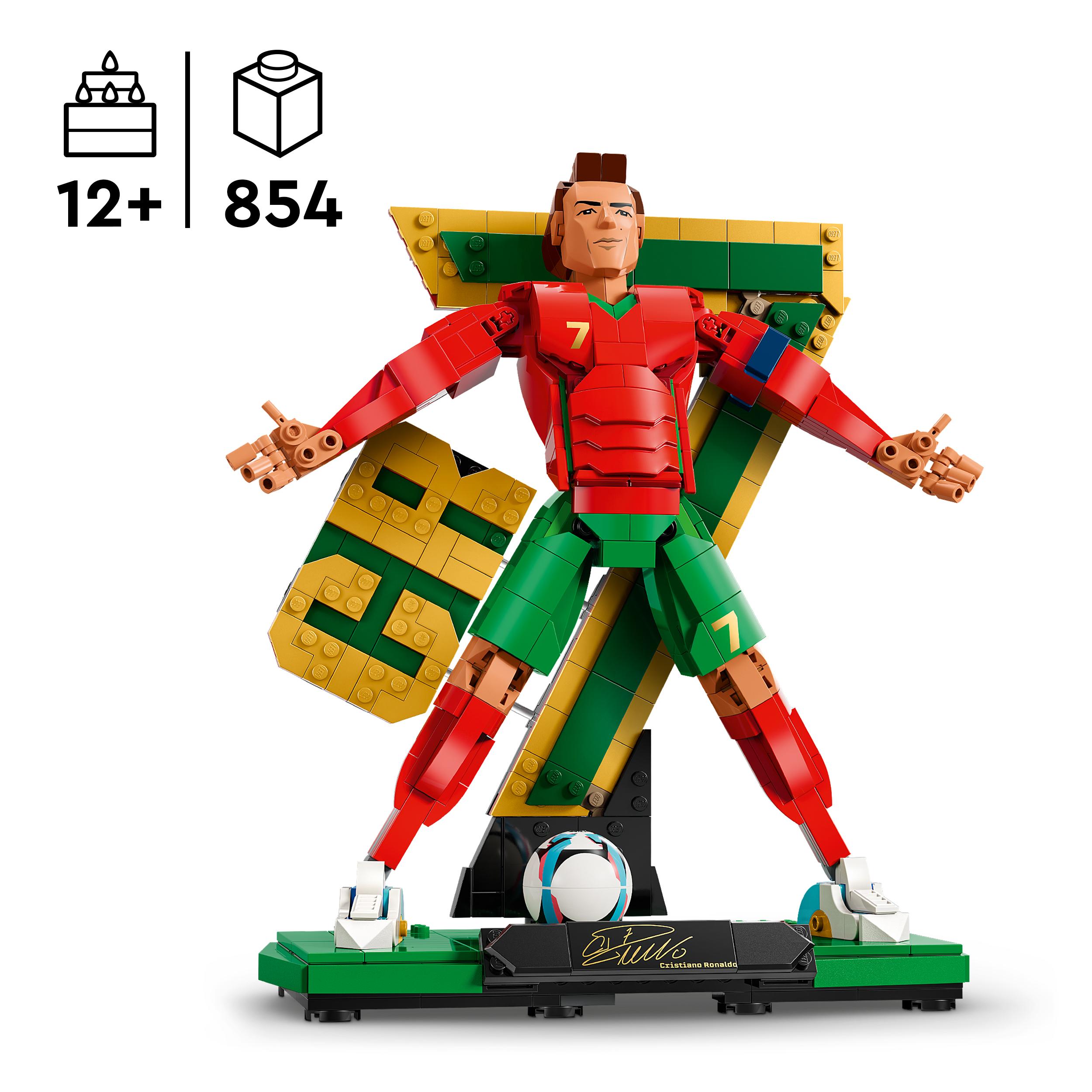 Voir la diapositive 3 : LEGO LEGO Editions 43016 Cristiano Ronaldo – Légende du Foot - Jeu 10 ans - Décoration Chambre