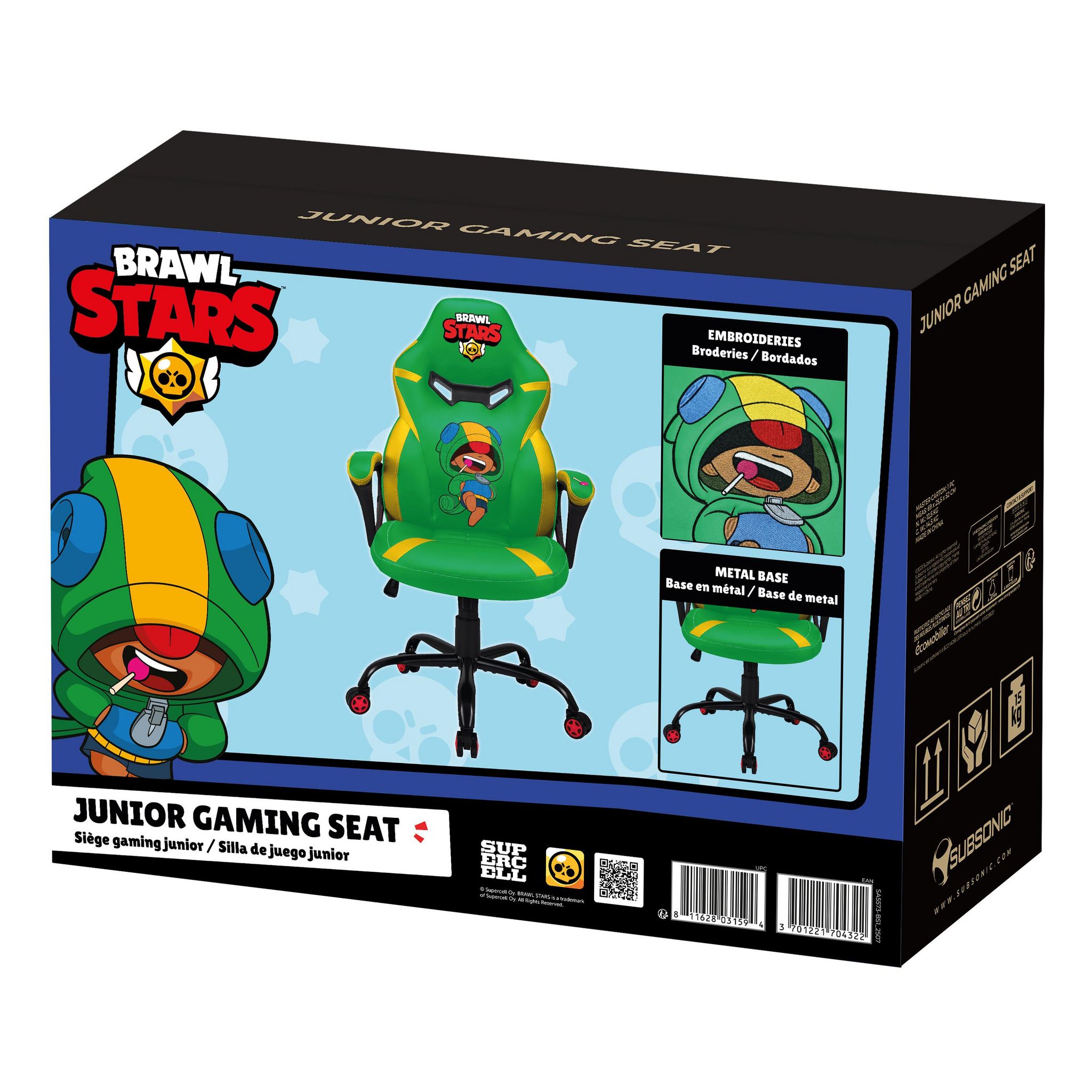 SUBSONIC Siège Gaming Junior Brawl Star Vert