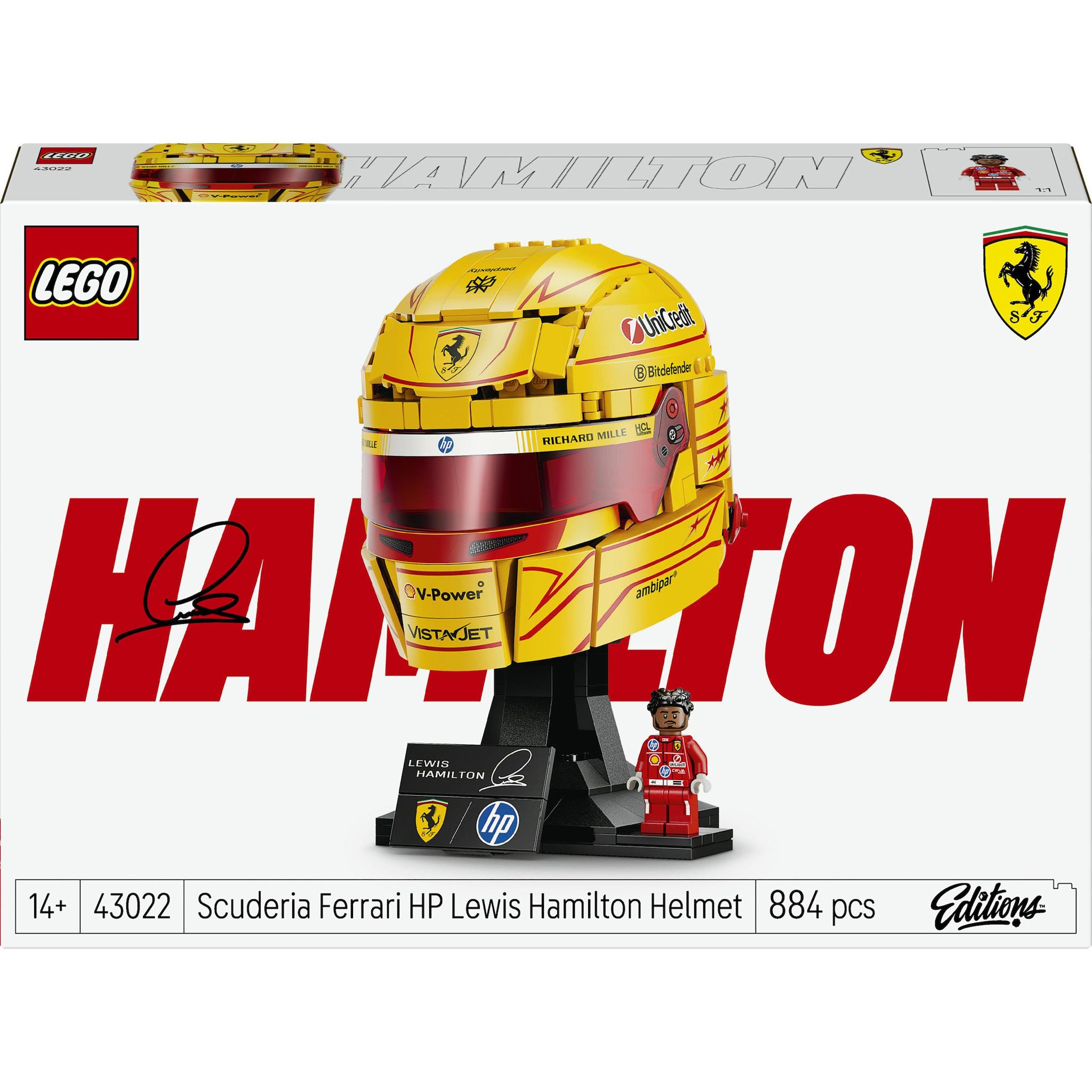 LEGO Casque de Lewis Hamilton Scuderia Ferrari HP
