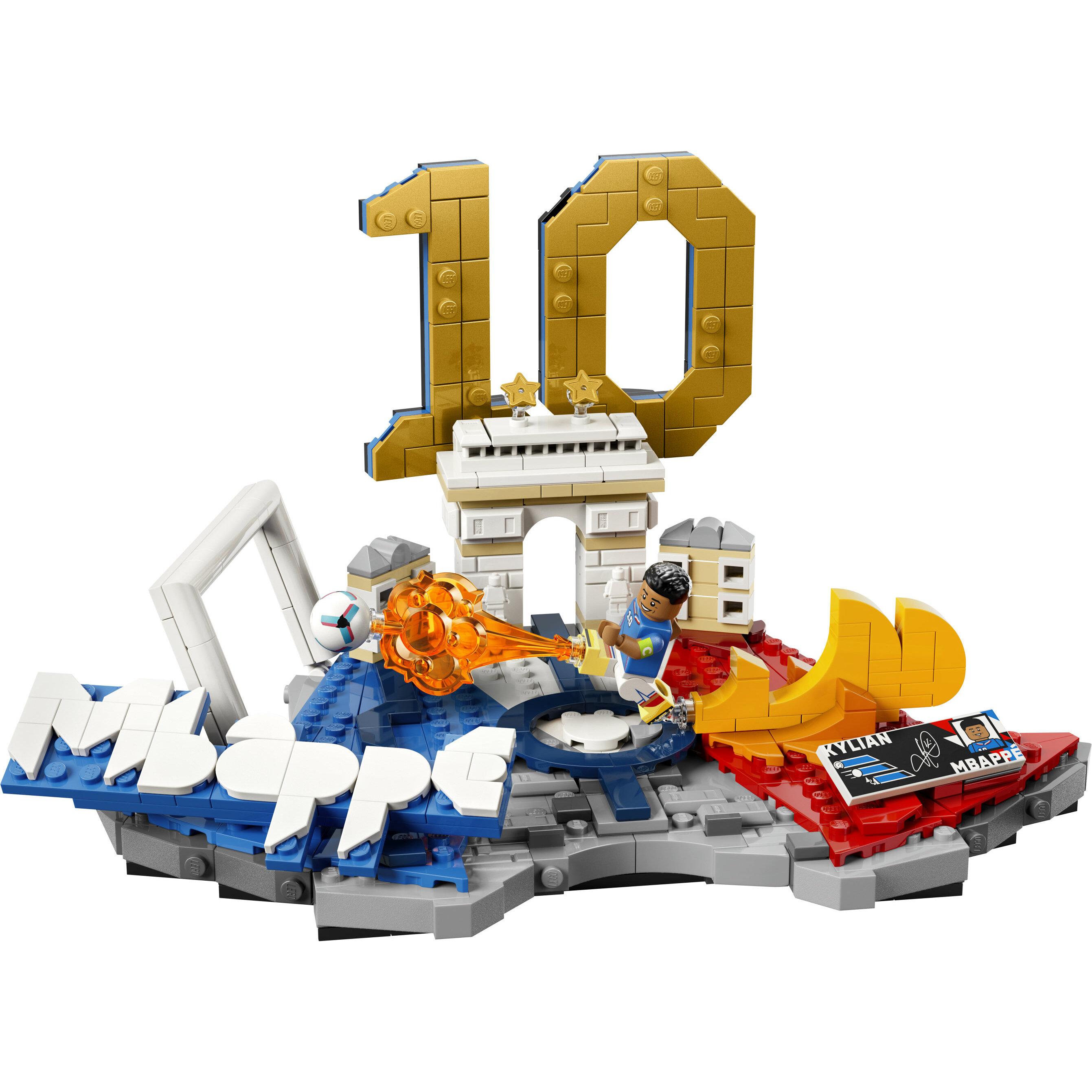 Voir la diapositive 2 : LEGO LEGO Editions 43013 Kylian Mbappé – Best Of - Jeu 10 ans - Décoration de Chambre d'Enfant