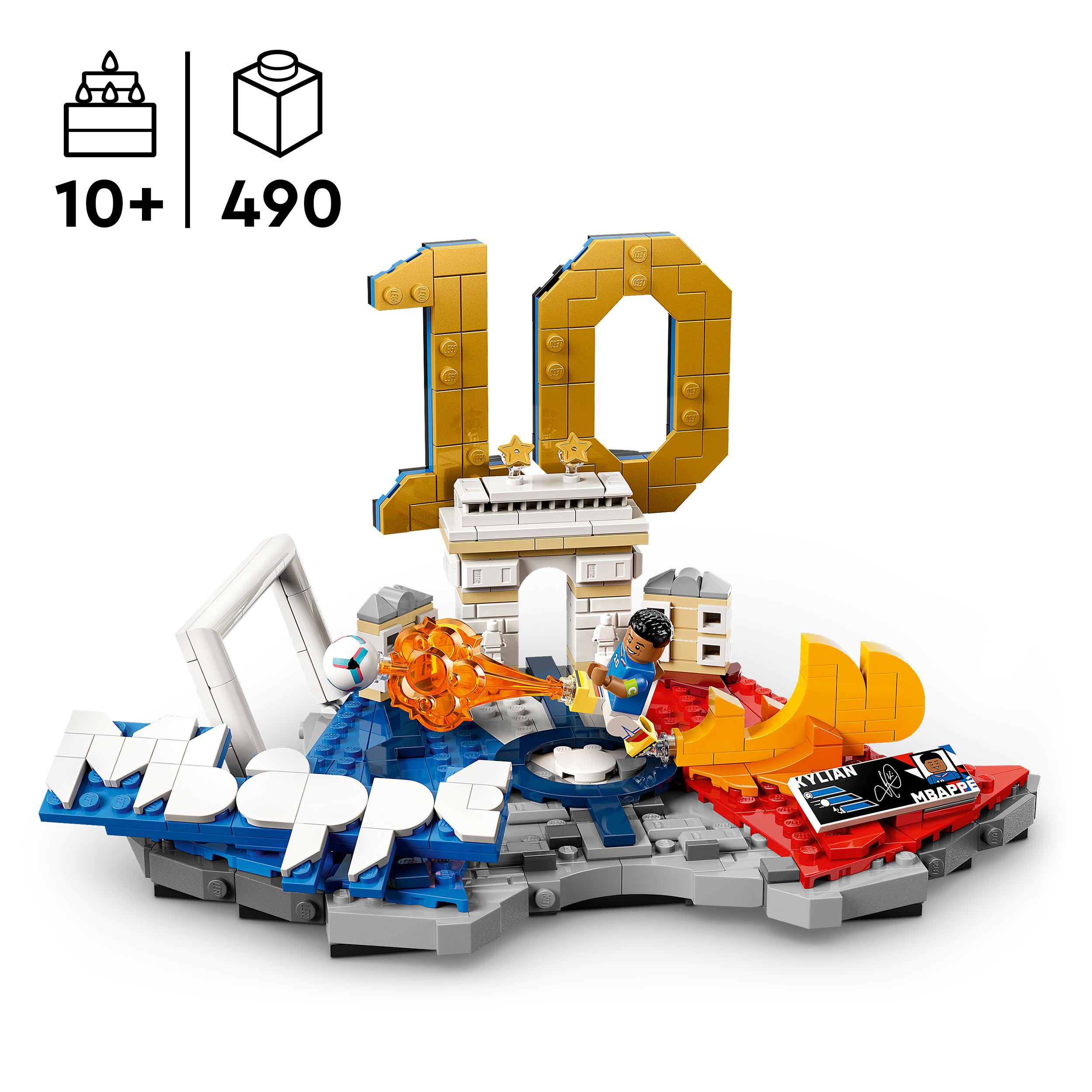 Voir la diapositive 3 : LEGO LEGO Editions 43013 Kylian Mbappé – Best Of - Jeu 10 ans - Décoration de Chambre d'Enfant