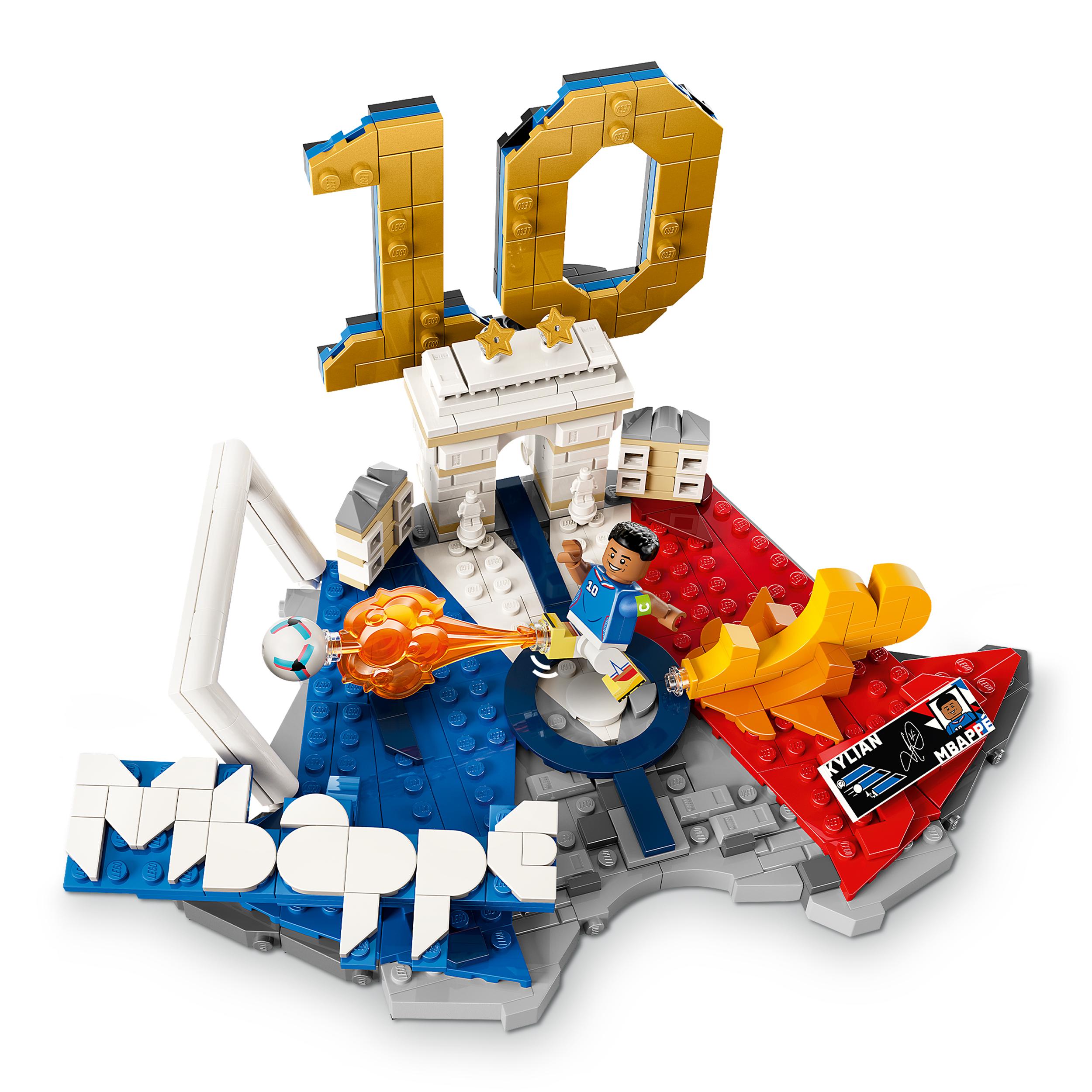Voir la diapositive 4 : LEGO LEGO Editions 43013 Kylian Mbappé – Best Of - Jeu 10 ans - Décoration de Chambre d'Enfant