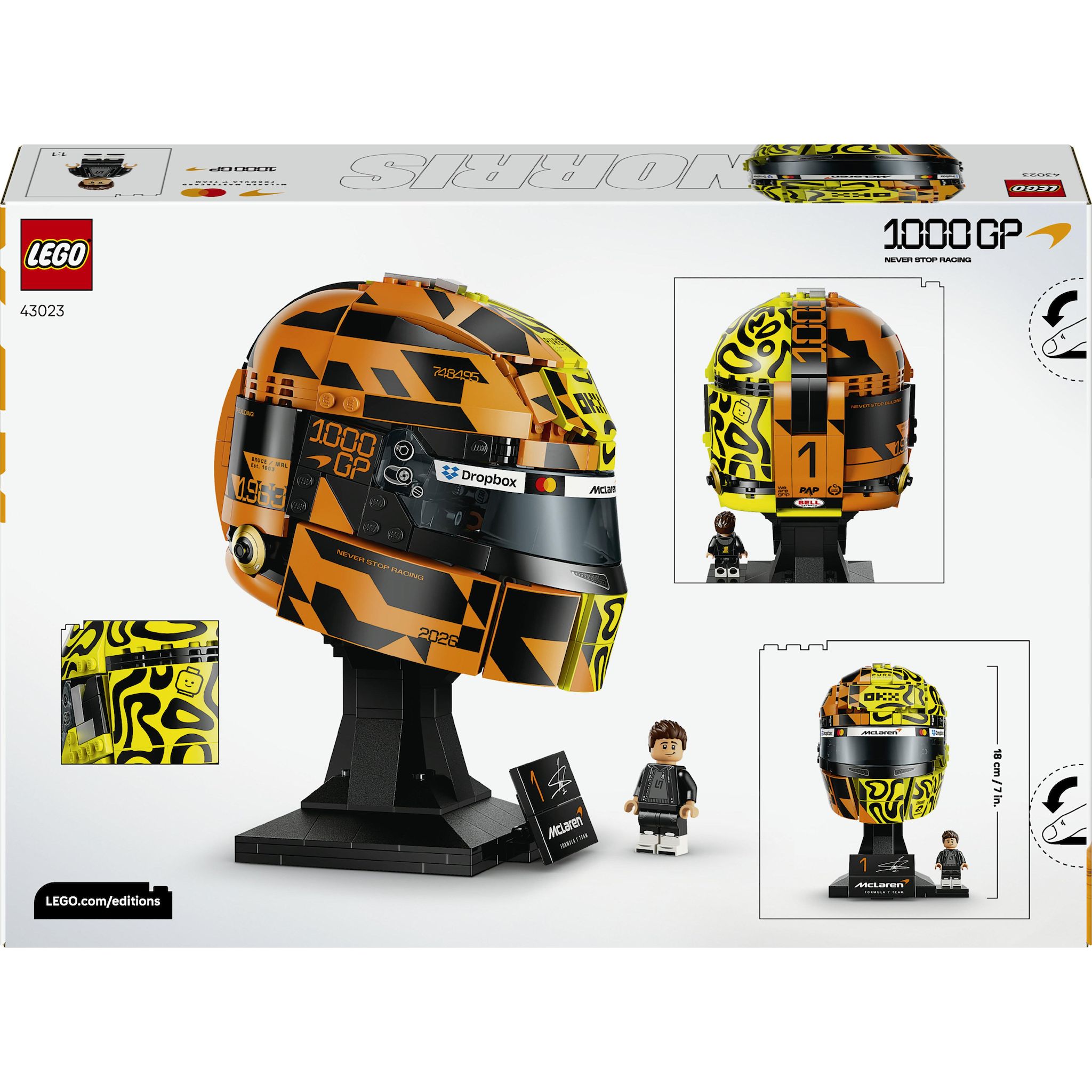 Voir la diapositive 3 : LEGO Editions 43023 - Casque F1 Nooris