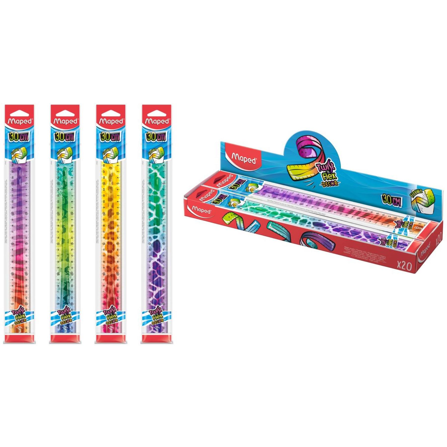 MAPED Règle Twist N Flex Animaux 30cm