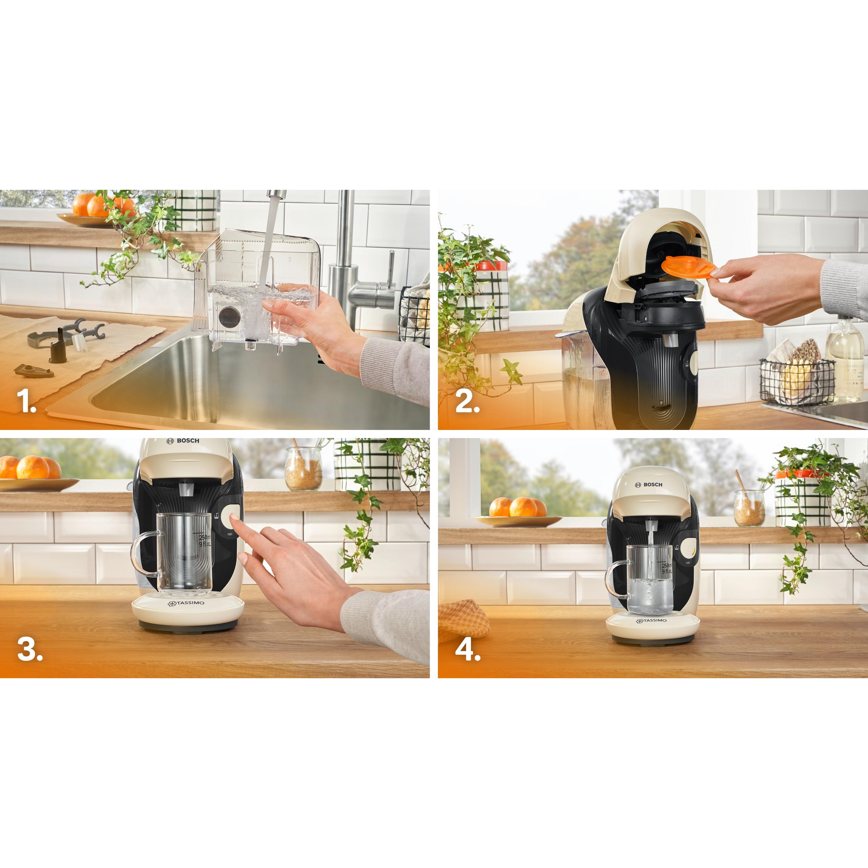 Voir la diapositive 5 : BOSCH Machine à café multi-boissons Tassimo TAS117E - Vanille