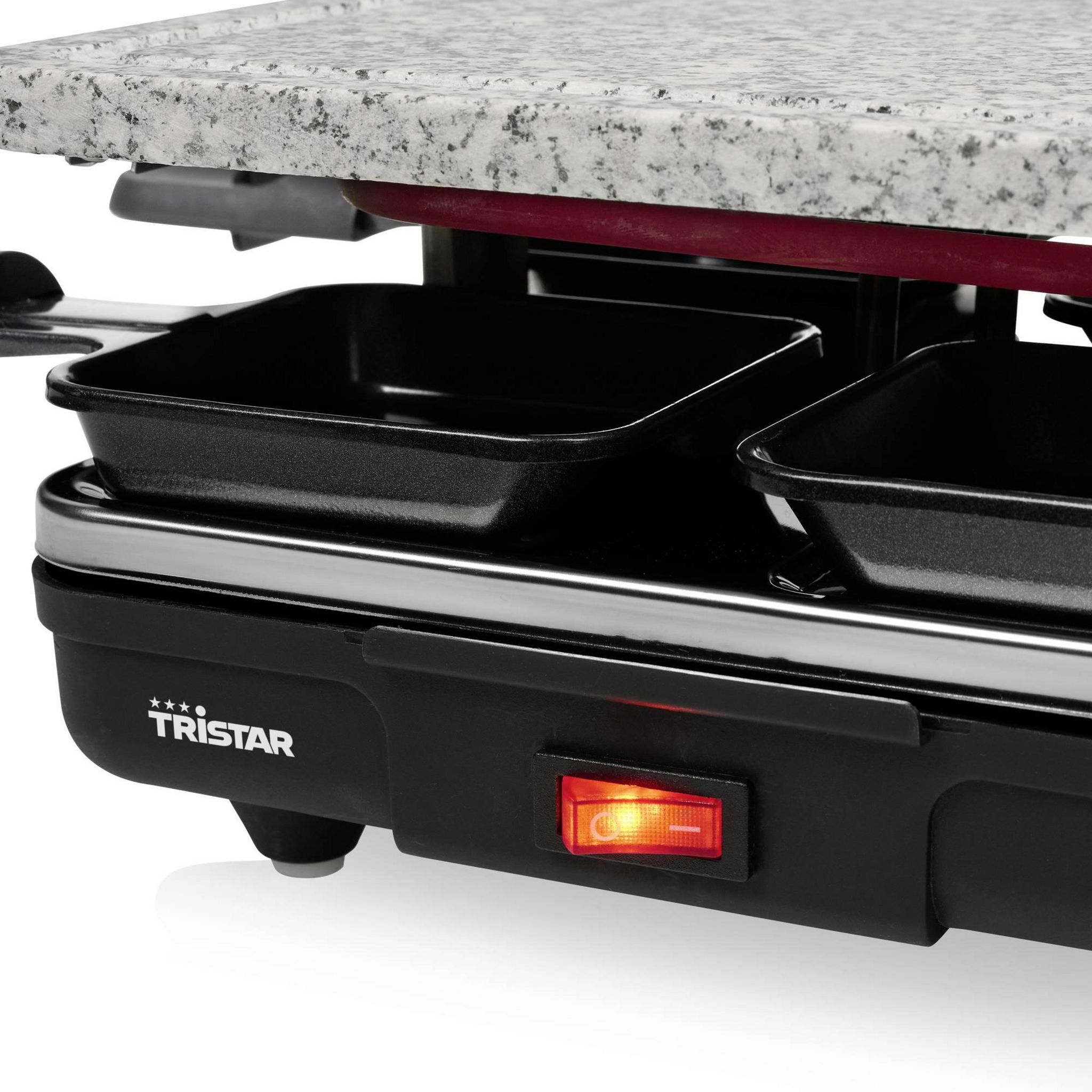 Voir la diapositive 2 : TRISTAR Raclette 4 personnes RA2745 - Noir