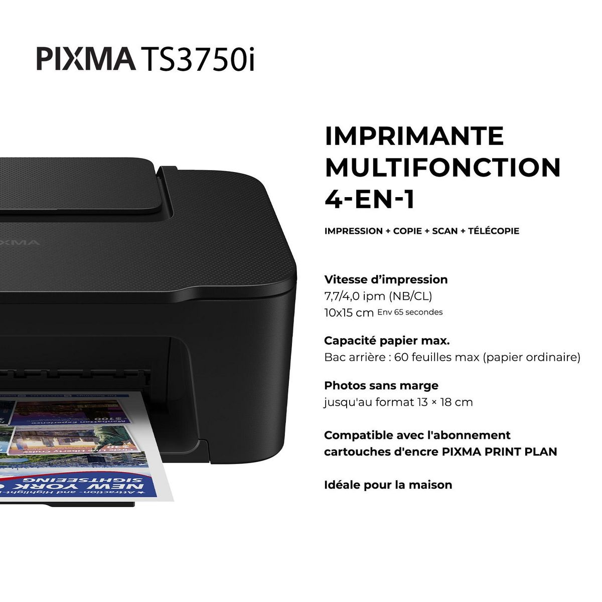 CANON Imprimante TS3750I - Noir