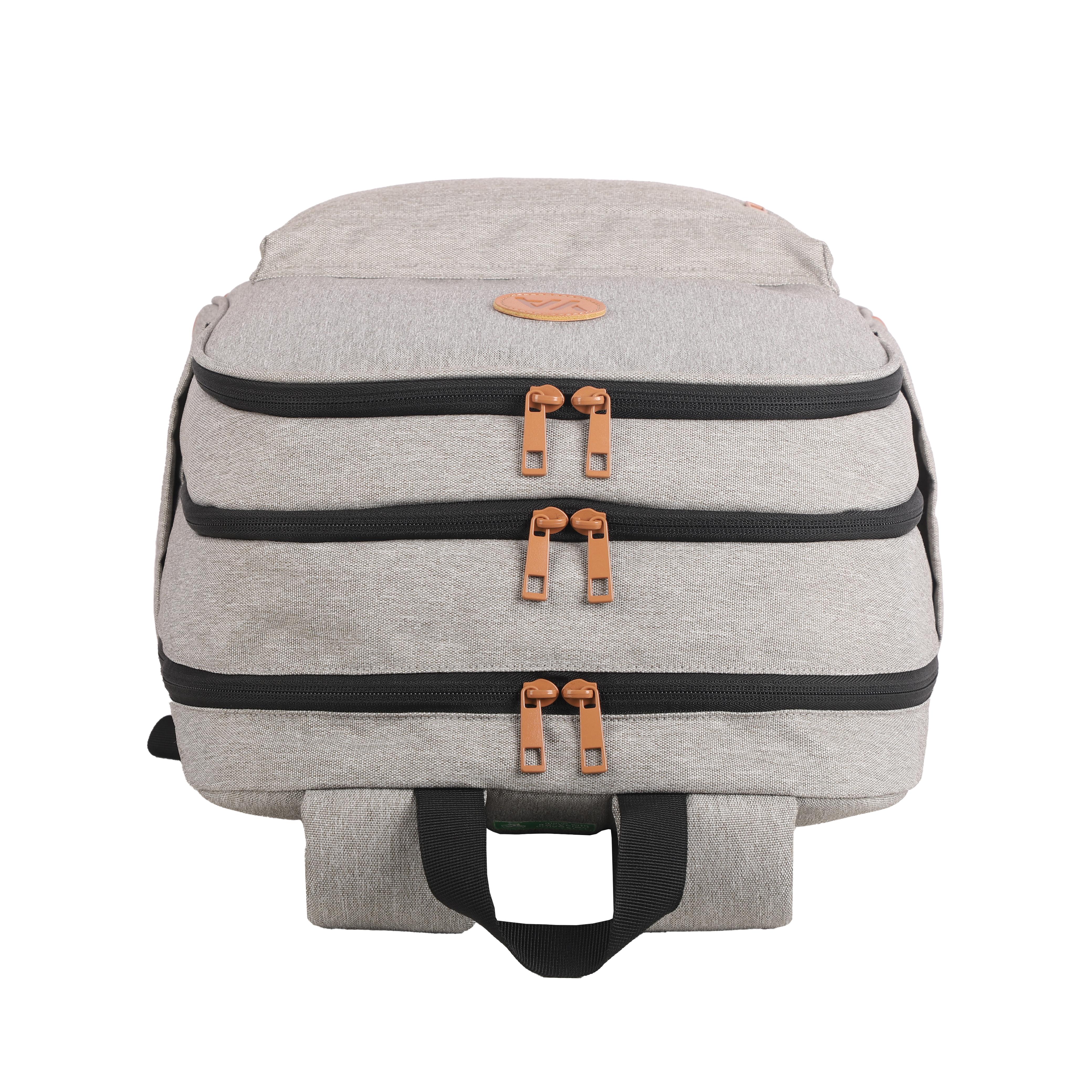 Voir la diapositive 5 : YOUNG'S ATTITUDE Sac à Dos 3 compartiments Gris Eco