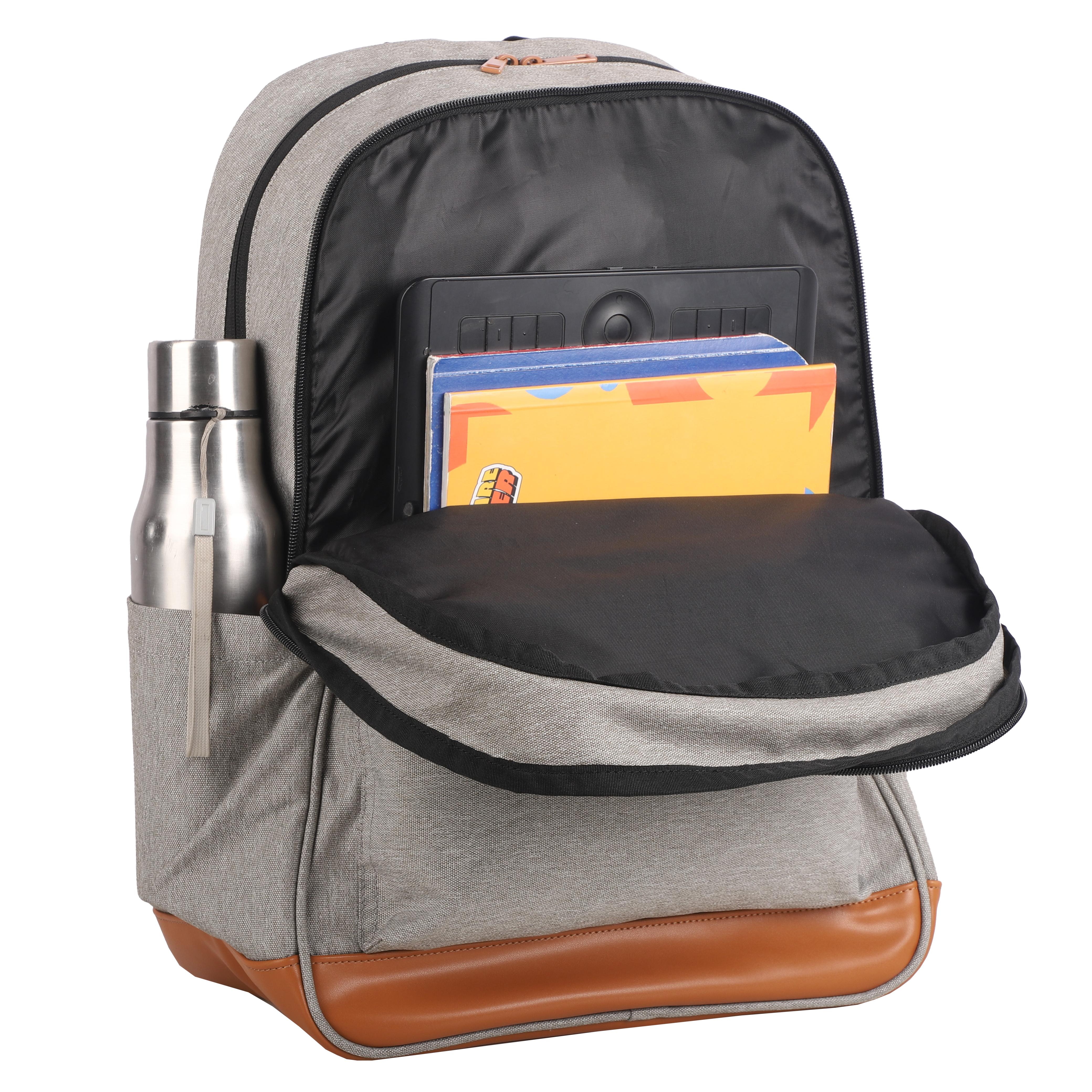 Voir la diapositive 6 : YOUNG'S ATTITUDE Sac à Dos 3 compartiments Gris Eco