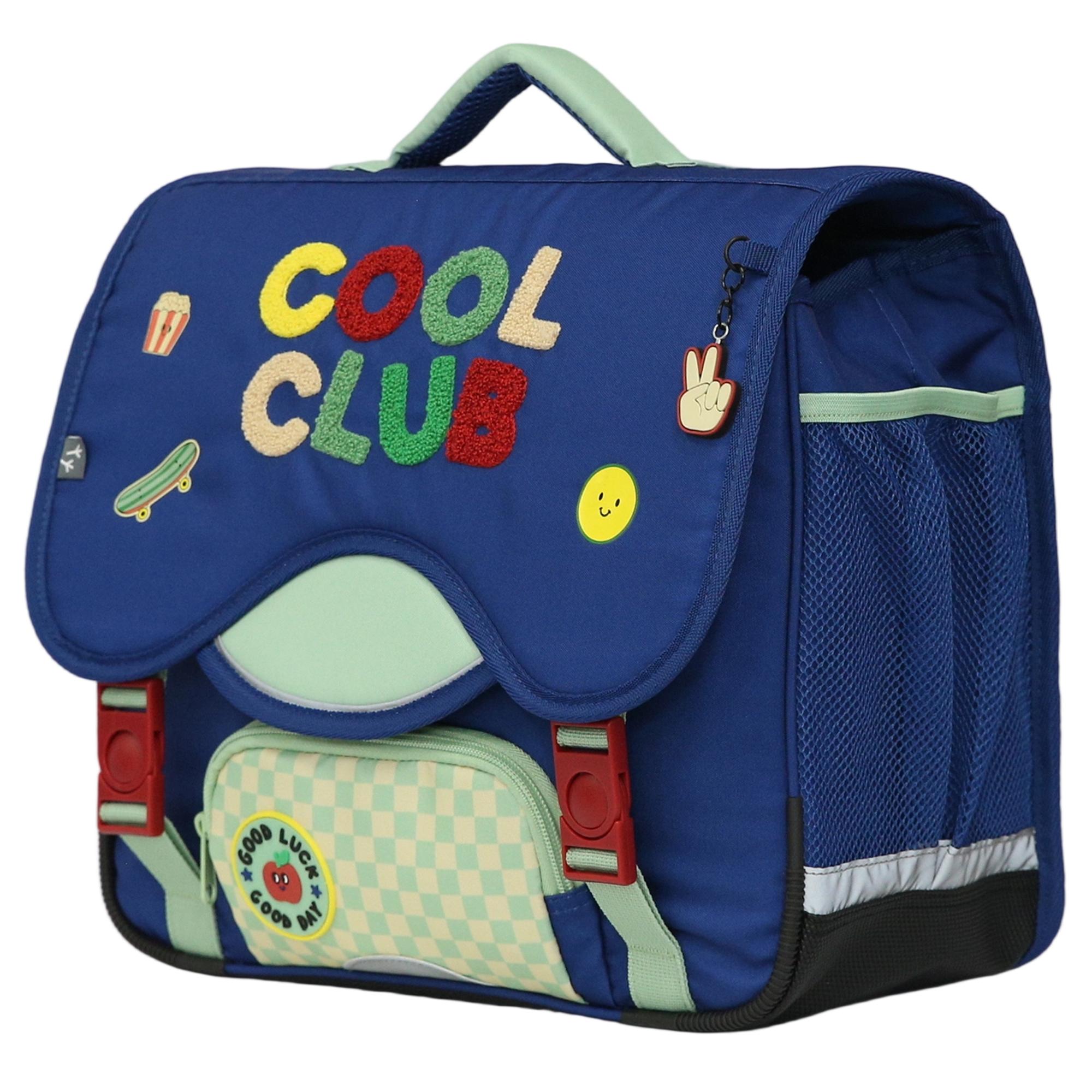 Voir la diapositive 4 : AUCHAN Cartable couleur Retro 36cm