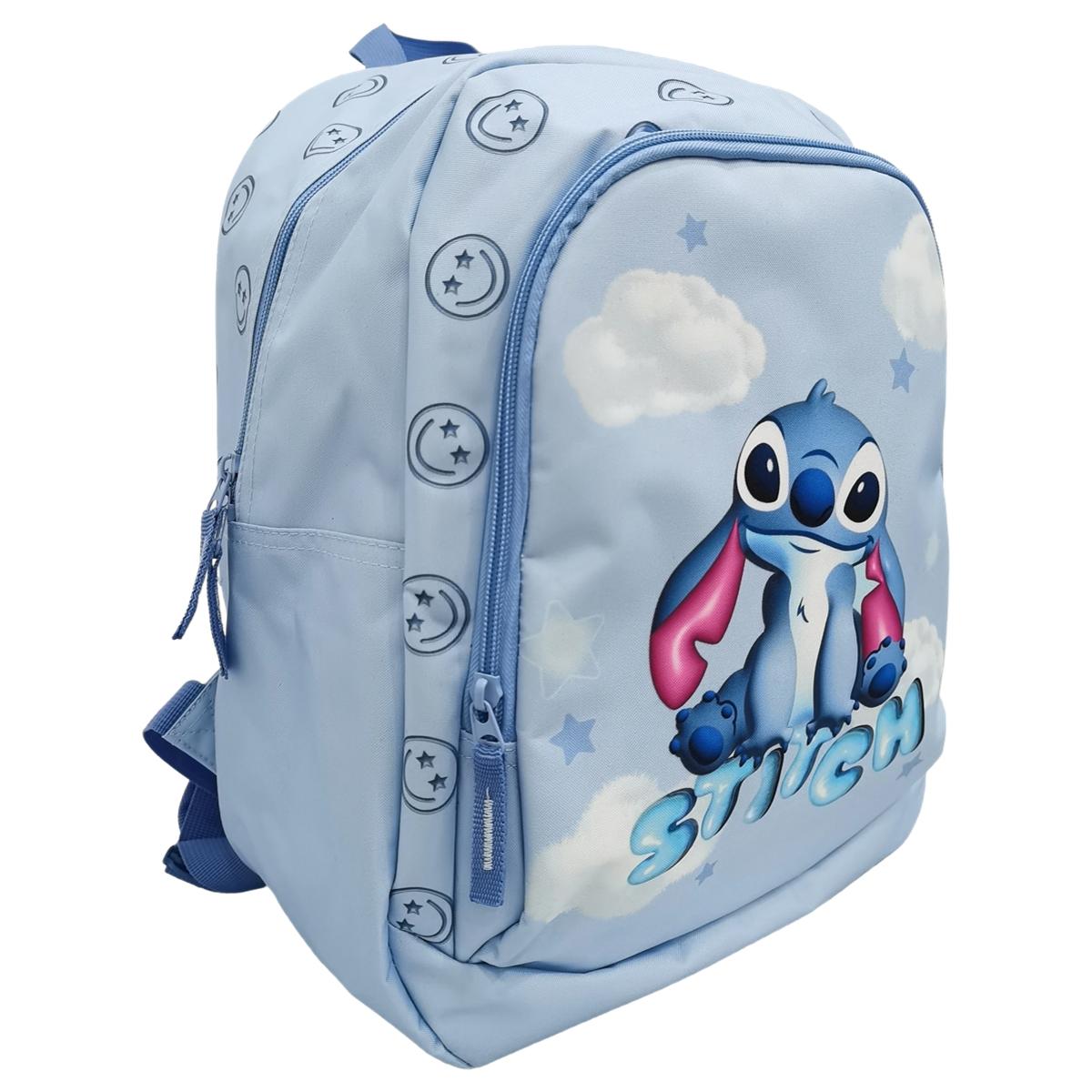 Voir la diapositive 3 : AUCHAN Sac à Dos 2 compartiments Stitch 38cm